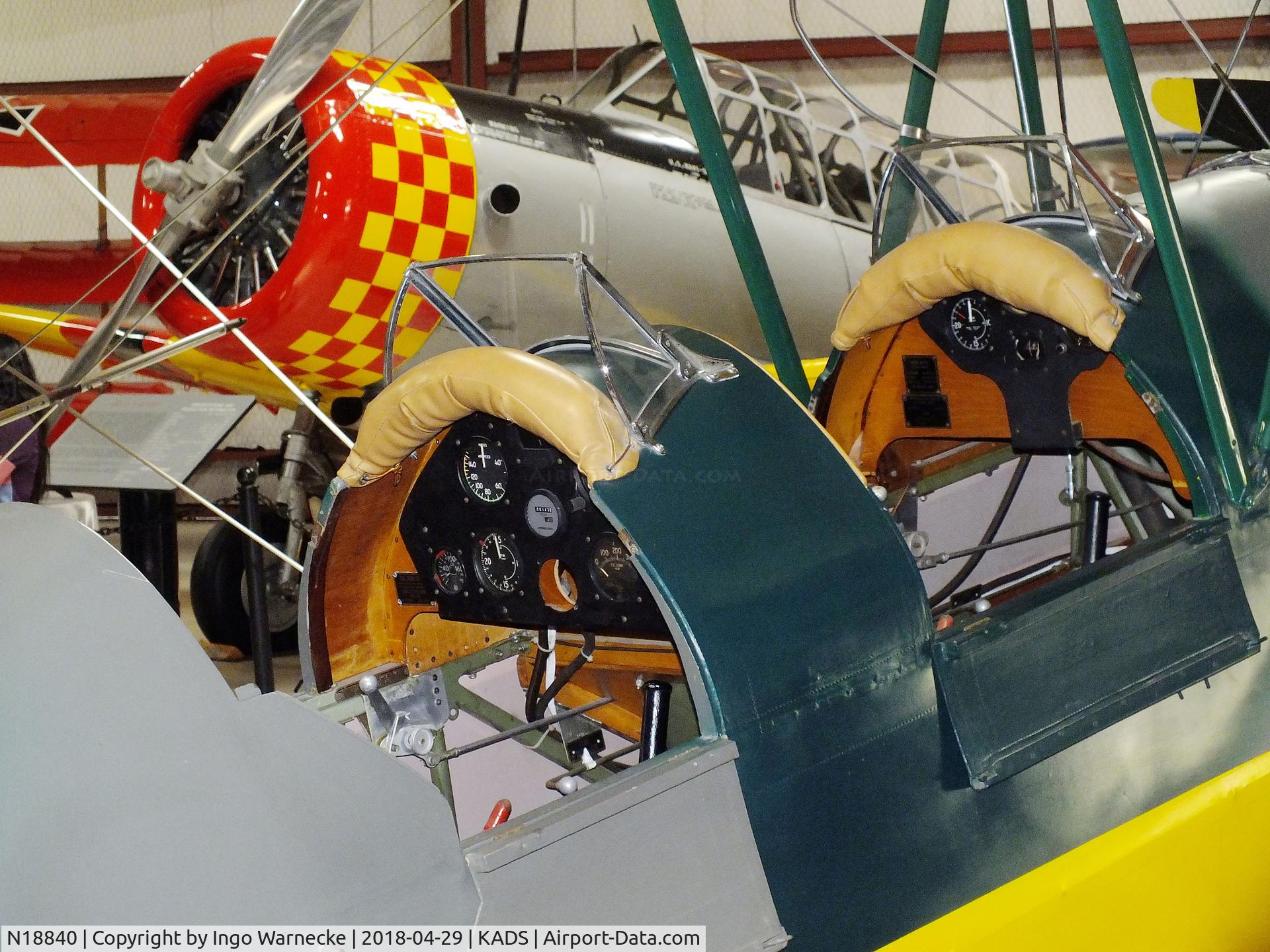 N18840, 1981 De Havilland Canada DH-82C Tiger Moth C/N DHC1317, De Havilland Canada D.H.82C Tiger Moth at the Cavanaugh Flight Museum, Addison TX  #c