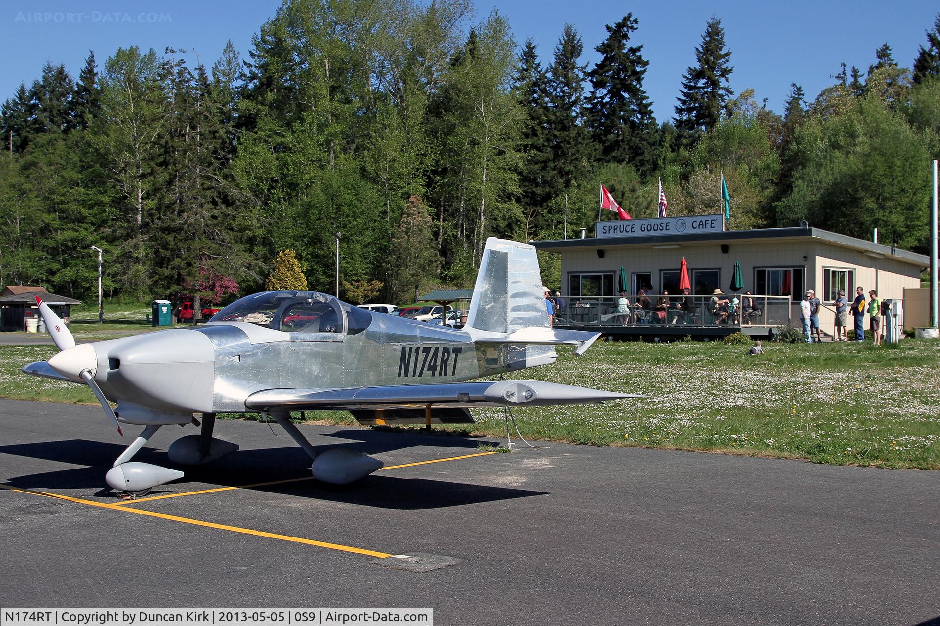 N174RT, Vans RV-7A C/N 73315, The convenient and recommended Spruce Goose cafe at Port Townsend