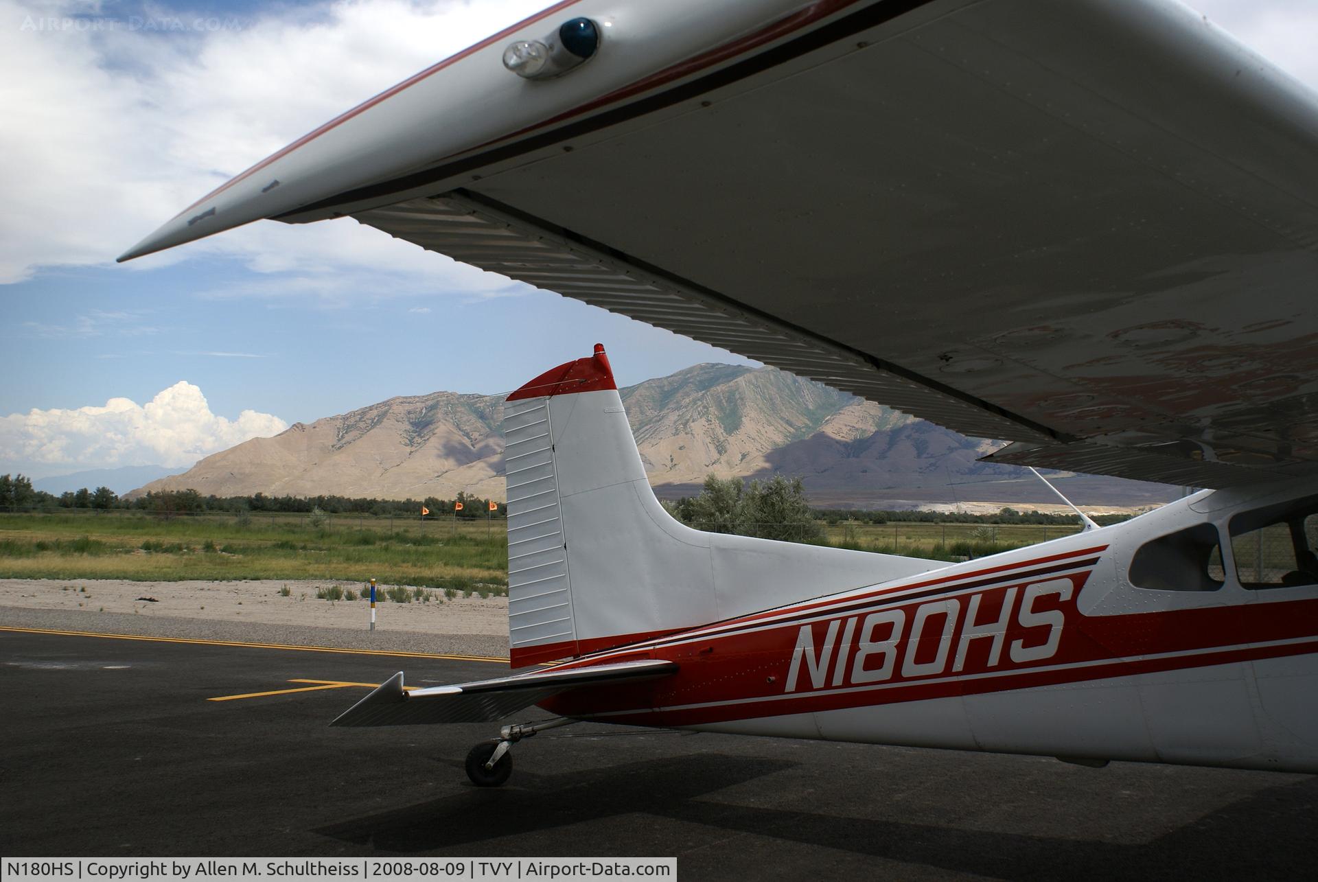 N180HS, 1975 Cessna 180J C/N 18052597, N180HS at Tooele Valley Airport, UT