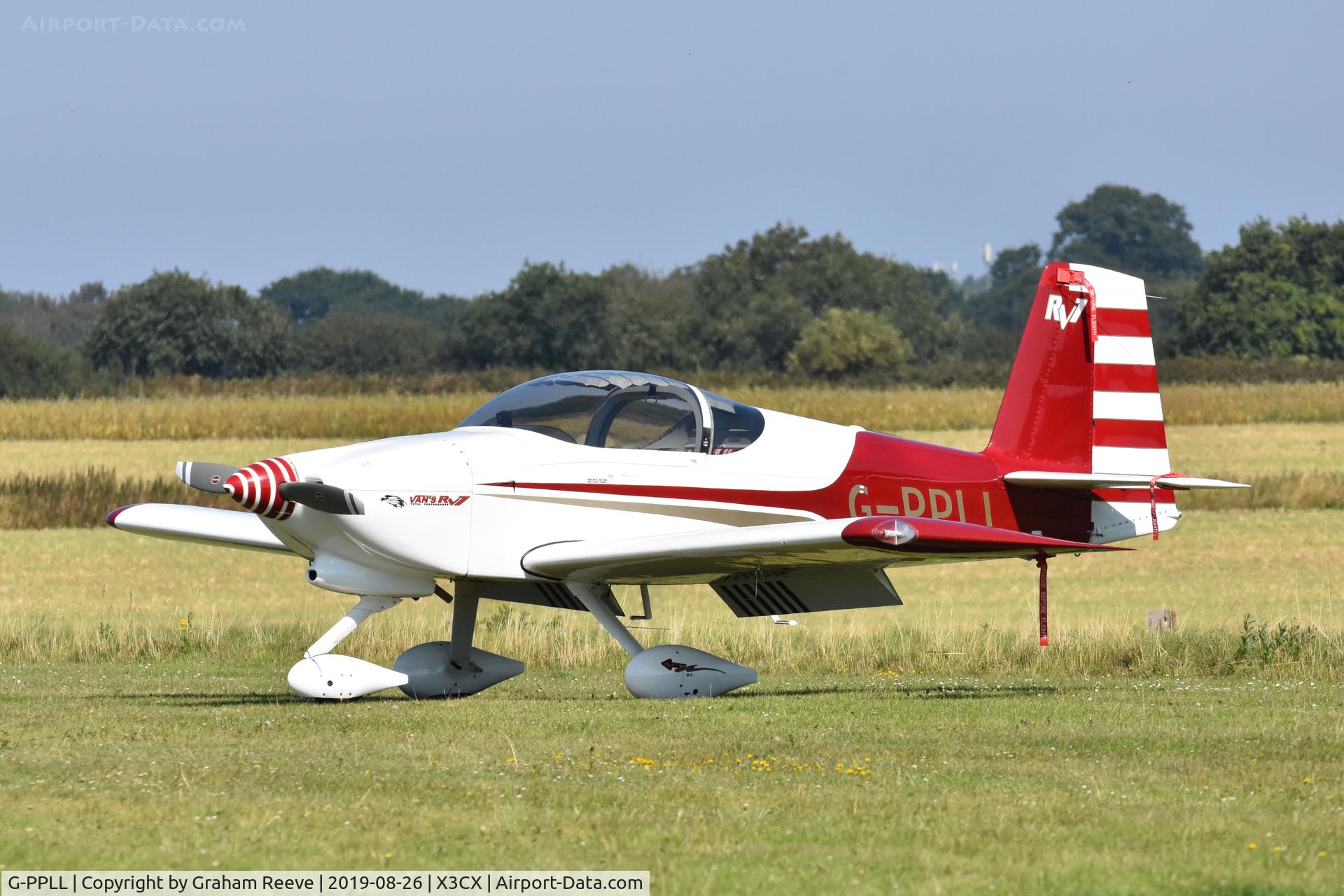 G-PPLL, 2007 Vans RV-7A C/N PFA 323-14240, Parked at Northrepps.