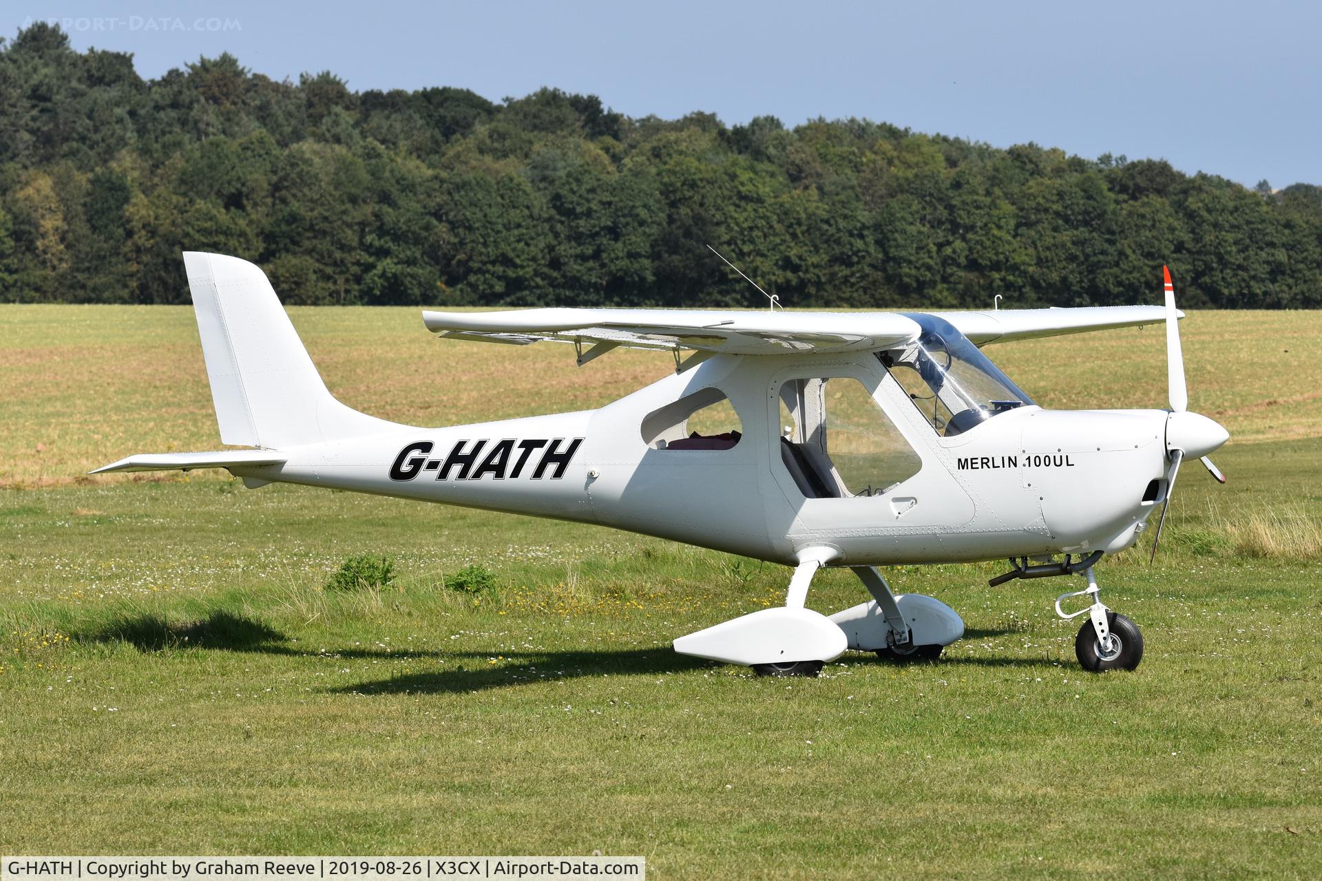 G-HATH, 2018 Techpro Aviation Merlin 100UL C/N HV-19, Parked at Northrepps.