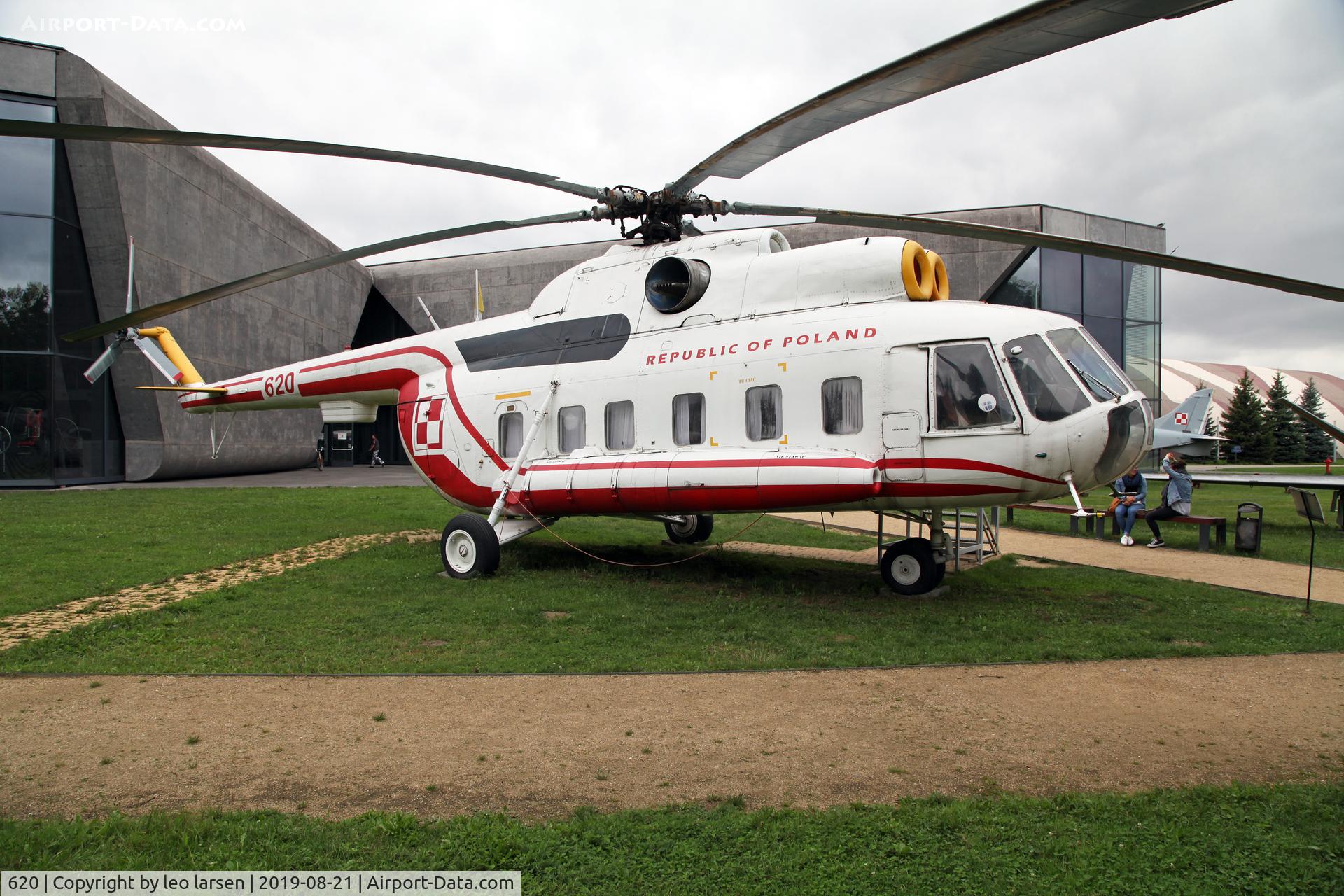 620, 1973 Mil Mi-8S Hip C/N 10620, Polish Aviation Museum Krakow 21.8.2019