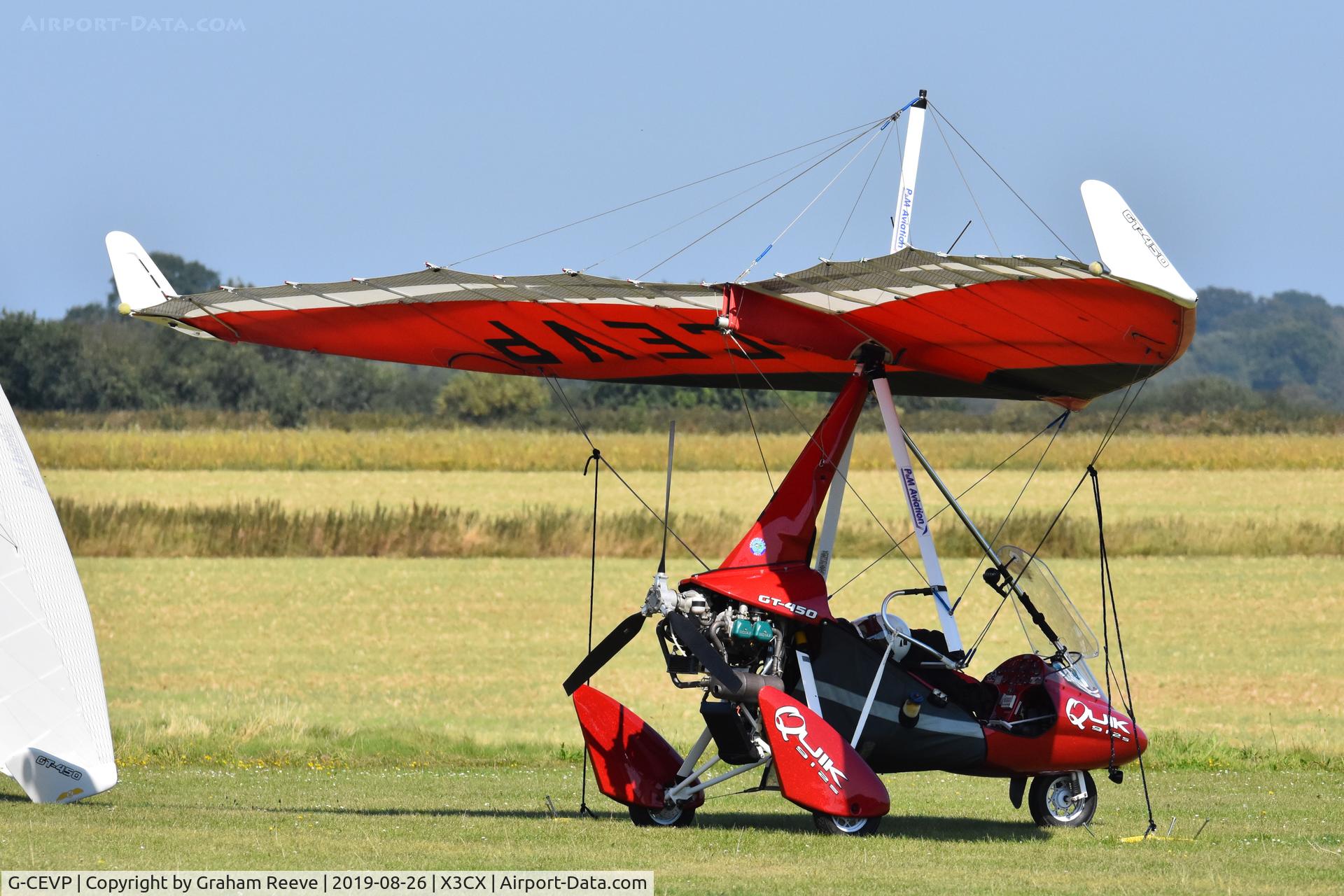 G-CEVP, 2007 P&M Aviation Quik GT450 C/N 8329, Parked at Northrepps.