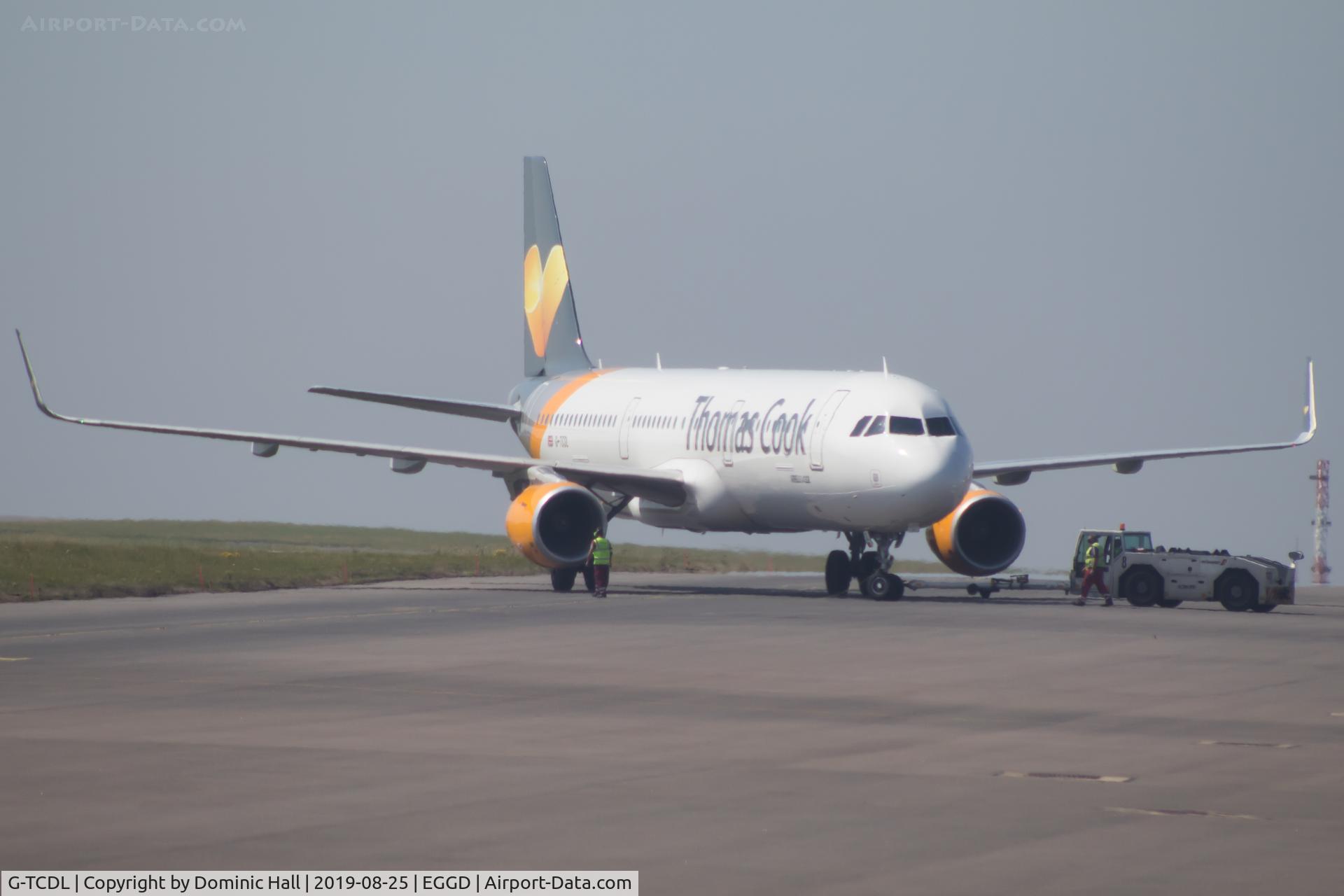G-TCDL, 2016 Airbus A321-211 C/N 6968, On pushback from stand