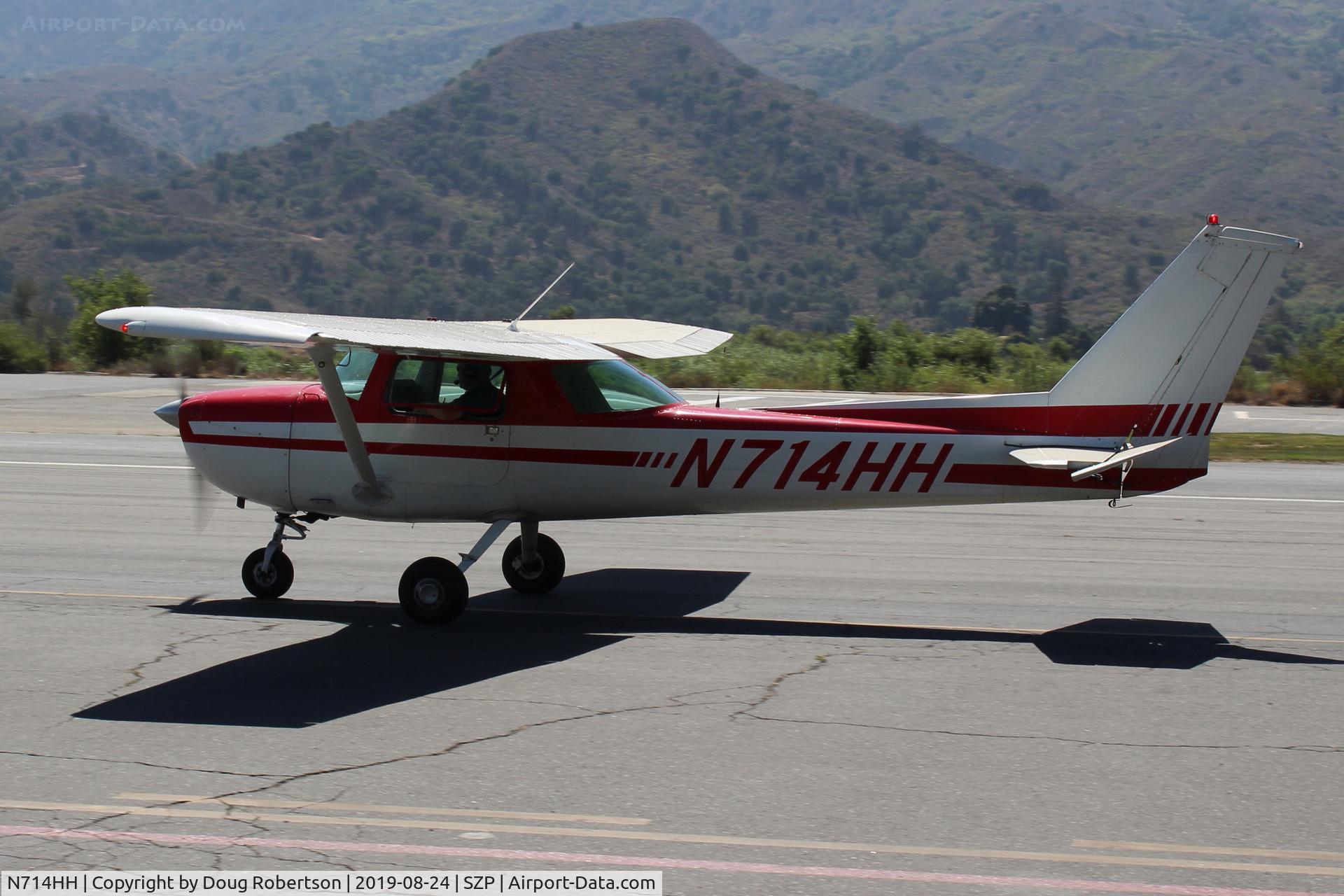 N714HH, 1977 Cessna 150M C/N 15079185, 1977 Cessna 150M, Continental O-200 100 Hp, taxi
