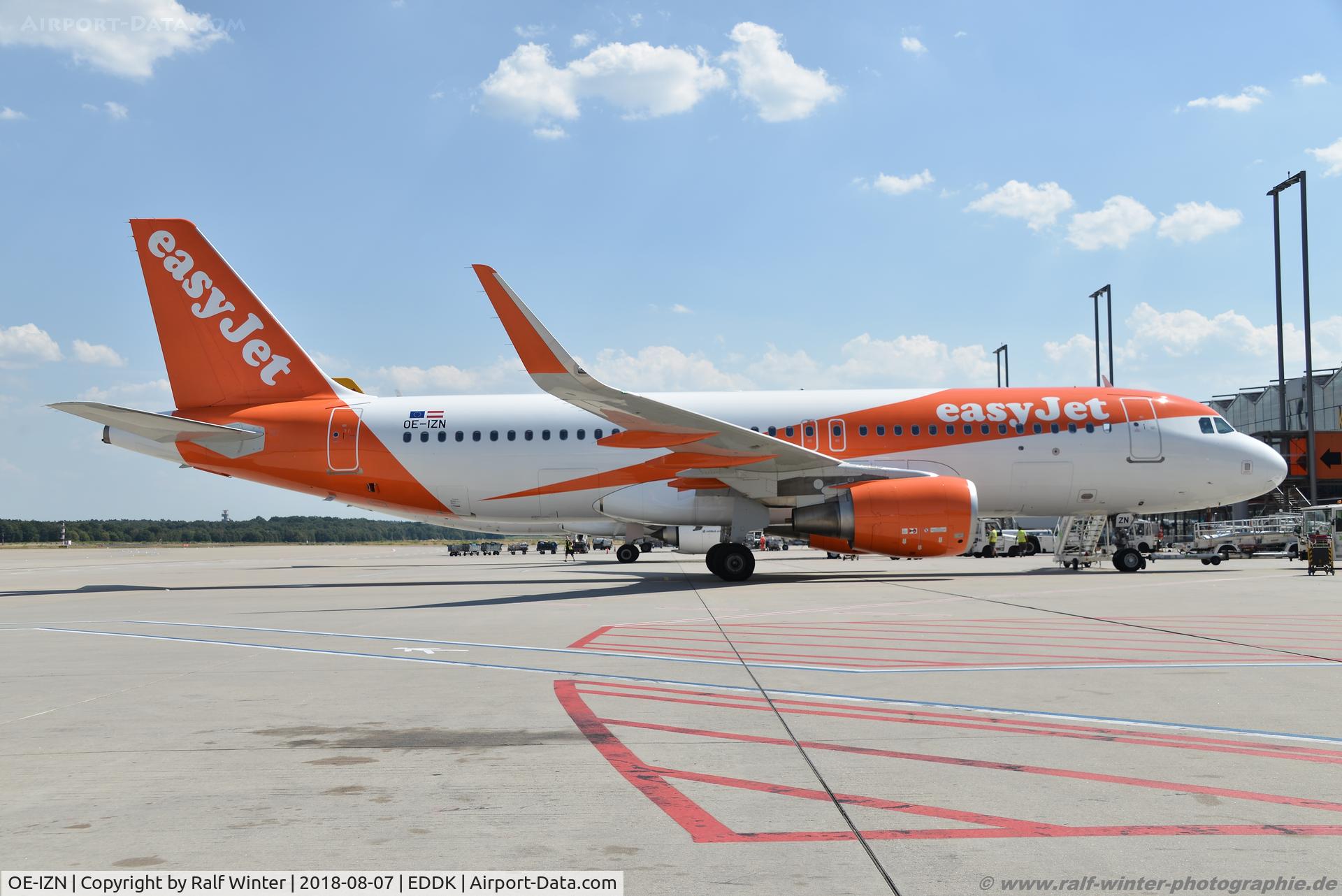OE-IZN, 2016 Airbus A320-214 C/N 6966, Airbus A320-214(W) - EC EJU easyJet Europe - 6966 - OE-IZN - 07.08.2018 - CGN