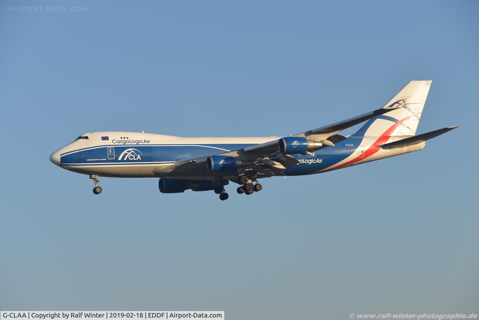 G-CLAA, 2004 Boeing 747-446F C/N 33749, Boeing 747-446F - CLU Cargo Logic Air - 33749 - G-CLAA - 18.02.2019 - FRA