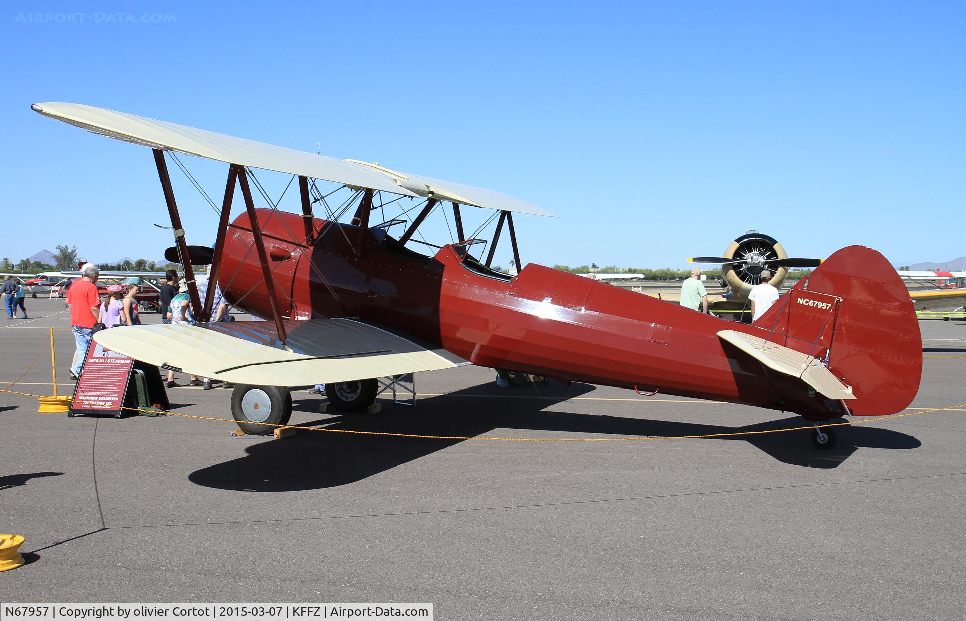 N67957, 1942 Boeing A75N1(PT17) C/N 75-3717, Mesa AZ