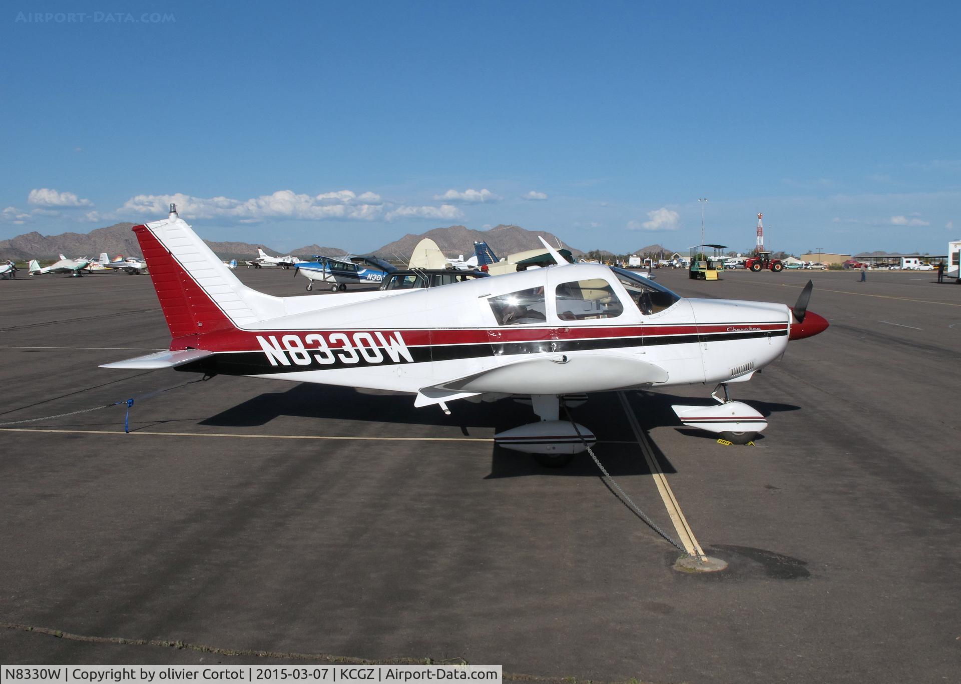 N8330W, 1965 Piper PA-28-180 C/N 28-2510, Cactus fly in