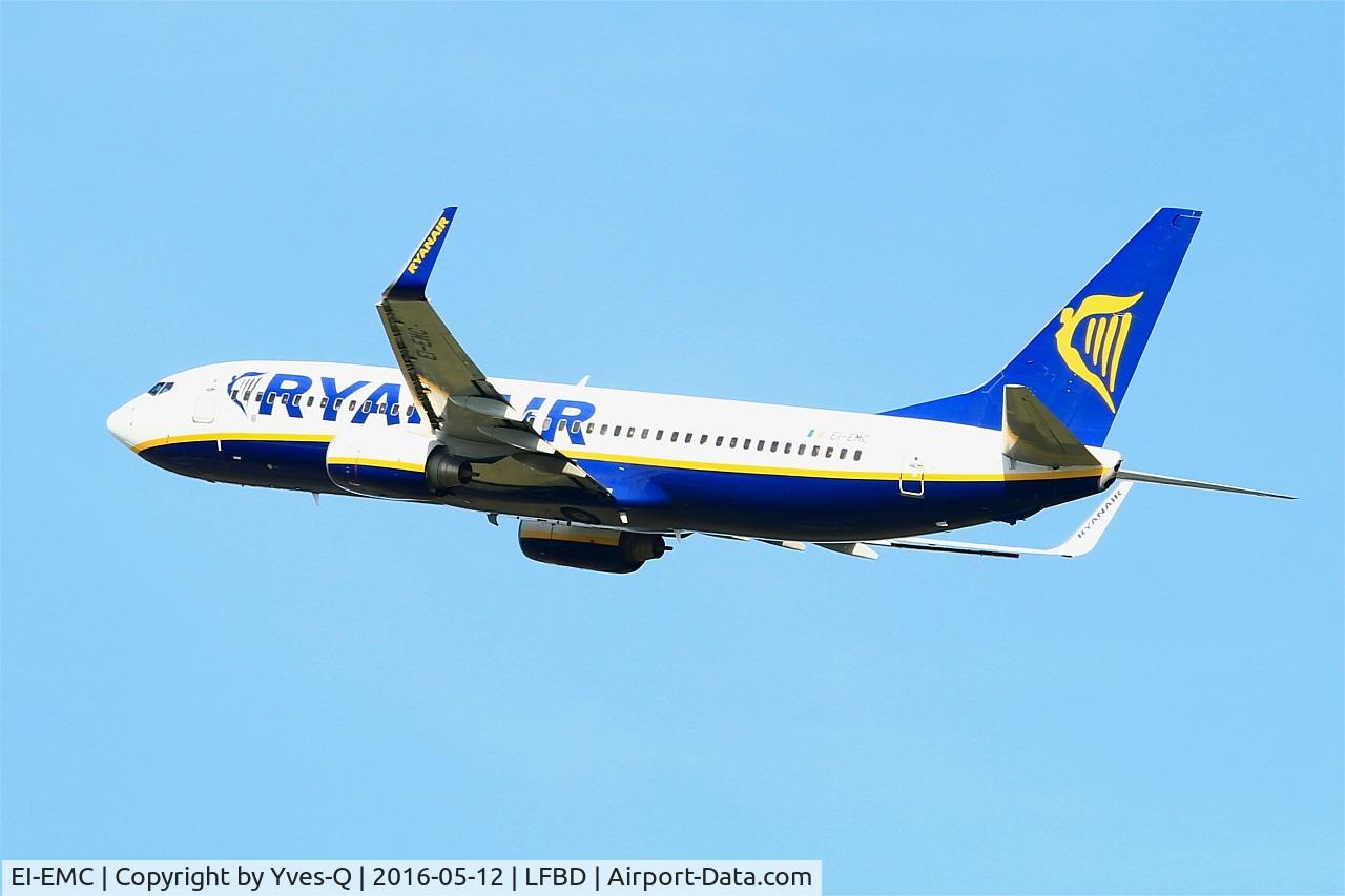 EI-EMC, 2010 Boeing 737-8AS C/N 38510, Boeing 737-8AS, Take off rwy 23, Bordeaux-Mérignac airport (LFBD-BOD)