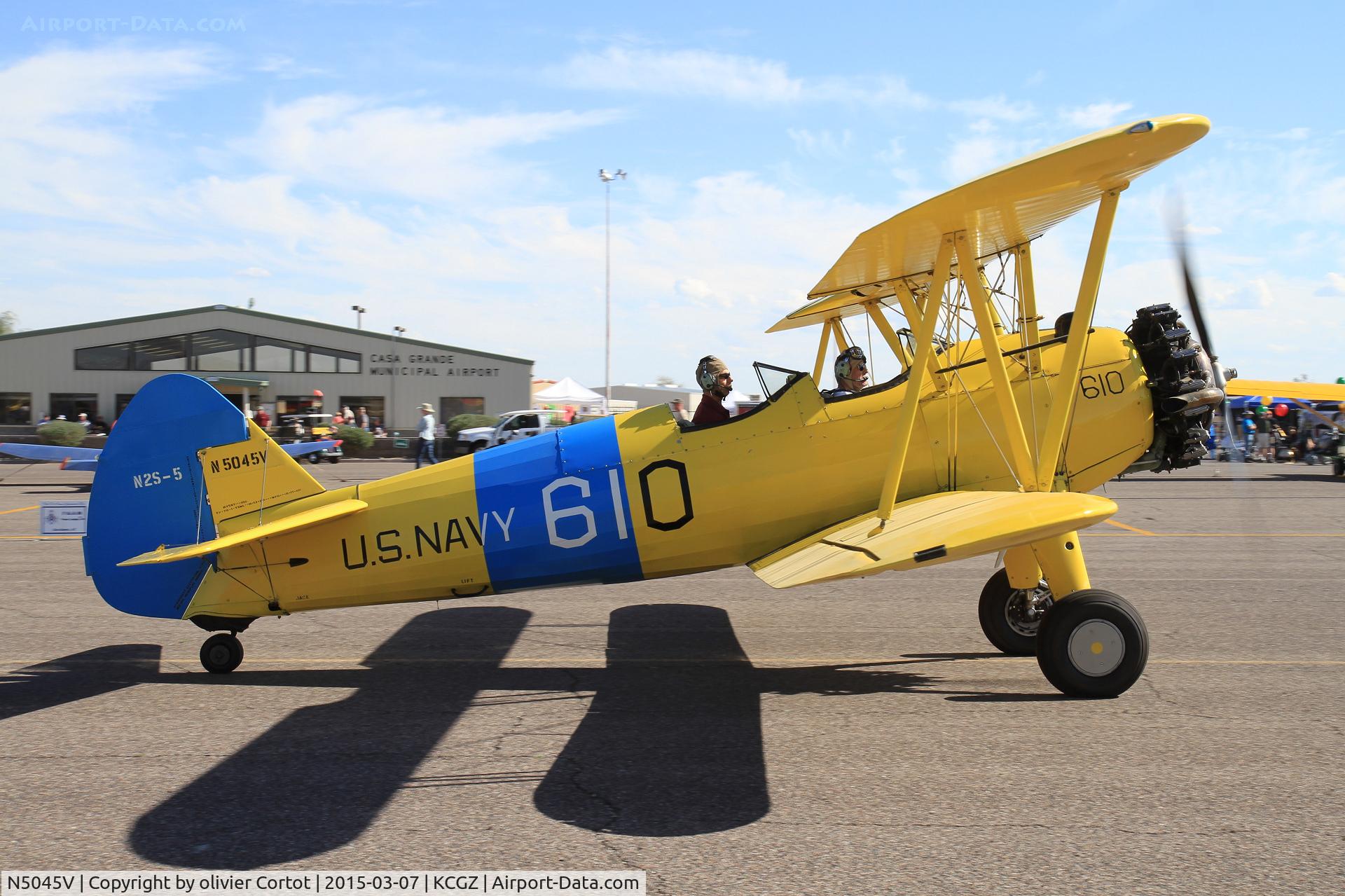 N5045V, 1942 Boeing A75N1(PT17) C/N 75-5422, Cactus fly in