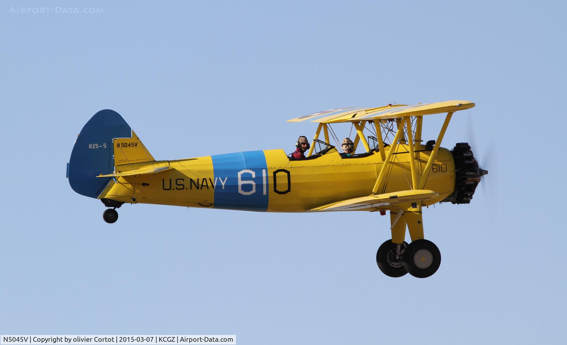 N5045V, 1942 Boeing A75N1(PT17) C/N 75-5422, Cactus fly in