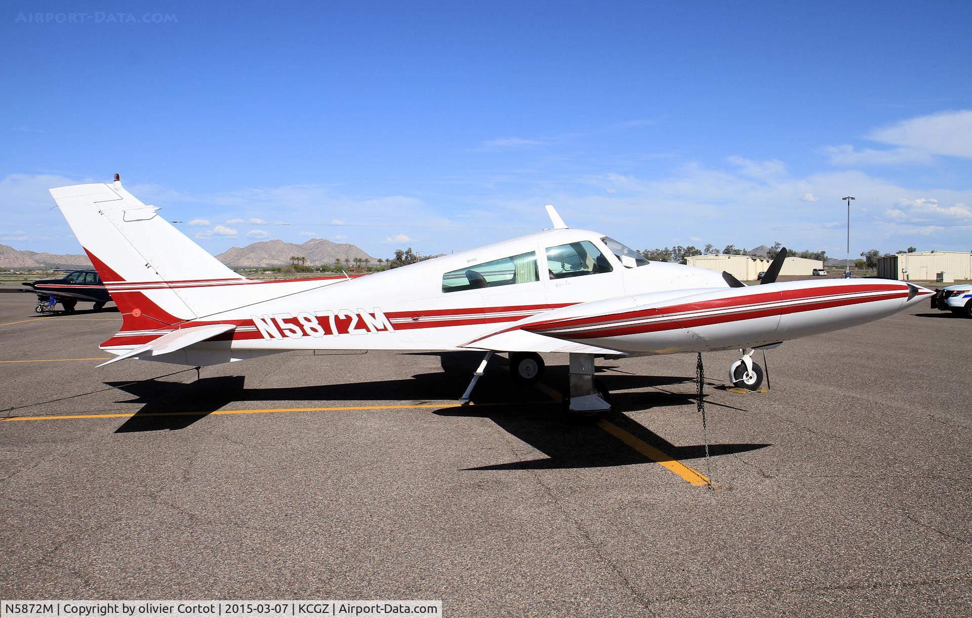 N5872M, 1969 Cessna 310P C/N 310P0172, Cactus fly in