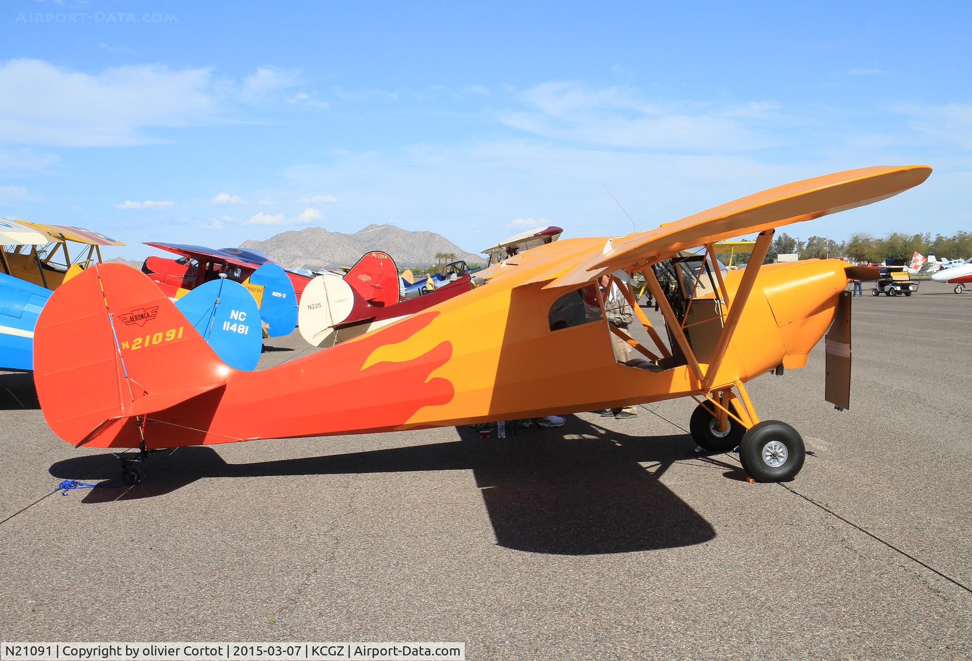 N21091, 1938 Aeronca 65-C C/N C-1068, Cactus fly in