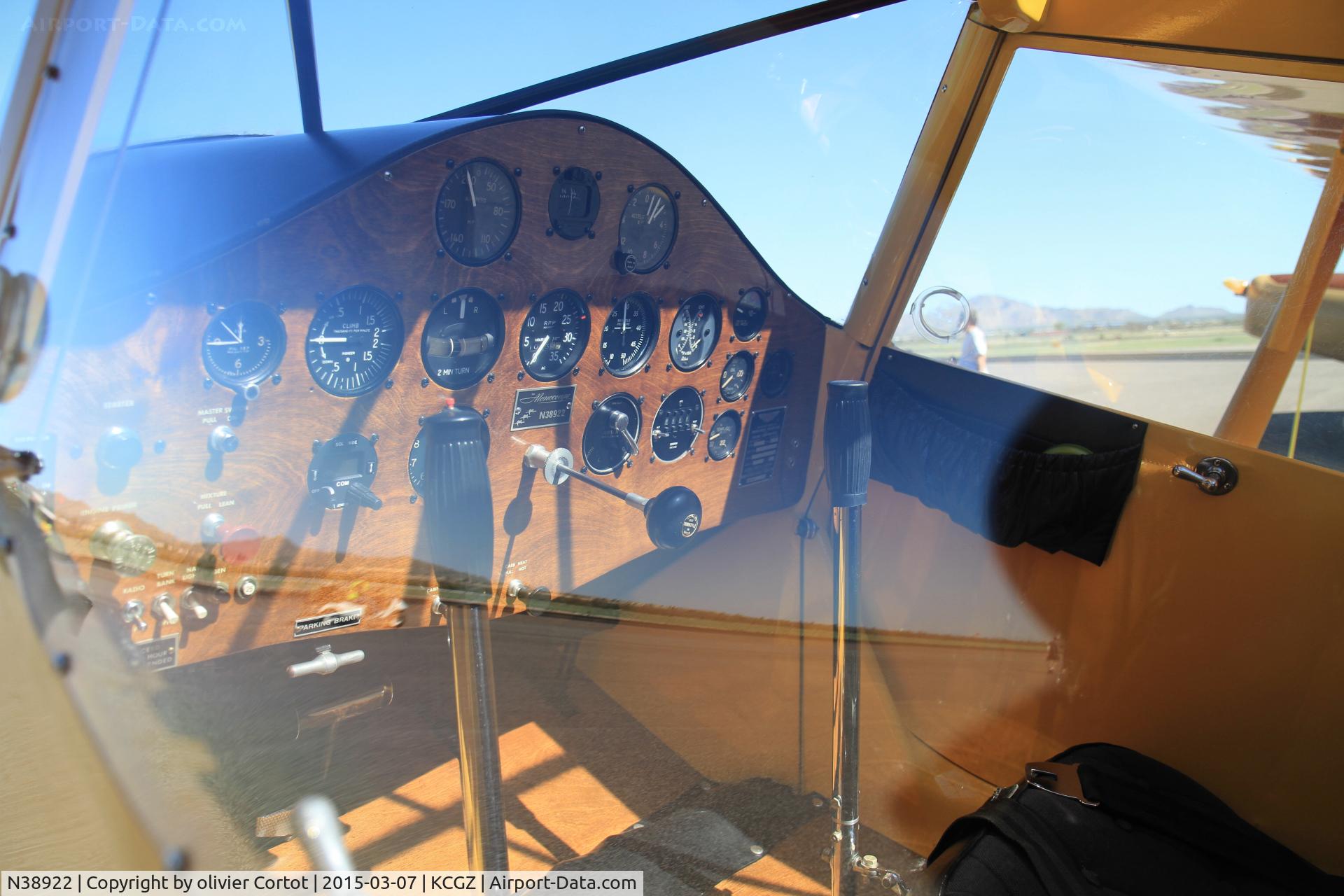 N38922, 1941 Monocoupe 90AL-115 C/N A-845, a view inside the cockpit