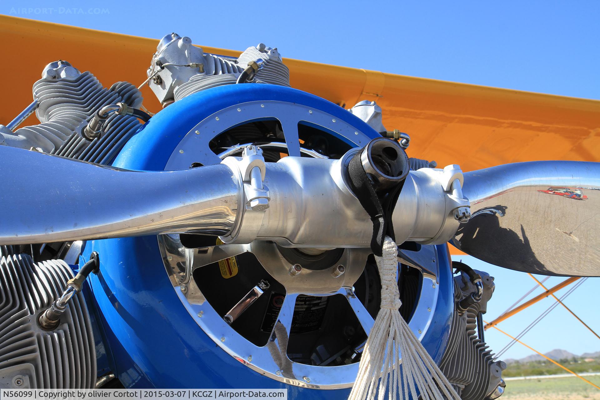 N56099, 1941 Boeing A75N1 C/N 75-873, bote the chrome engine ring