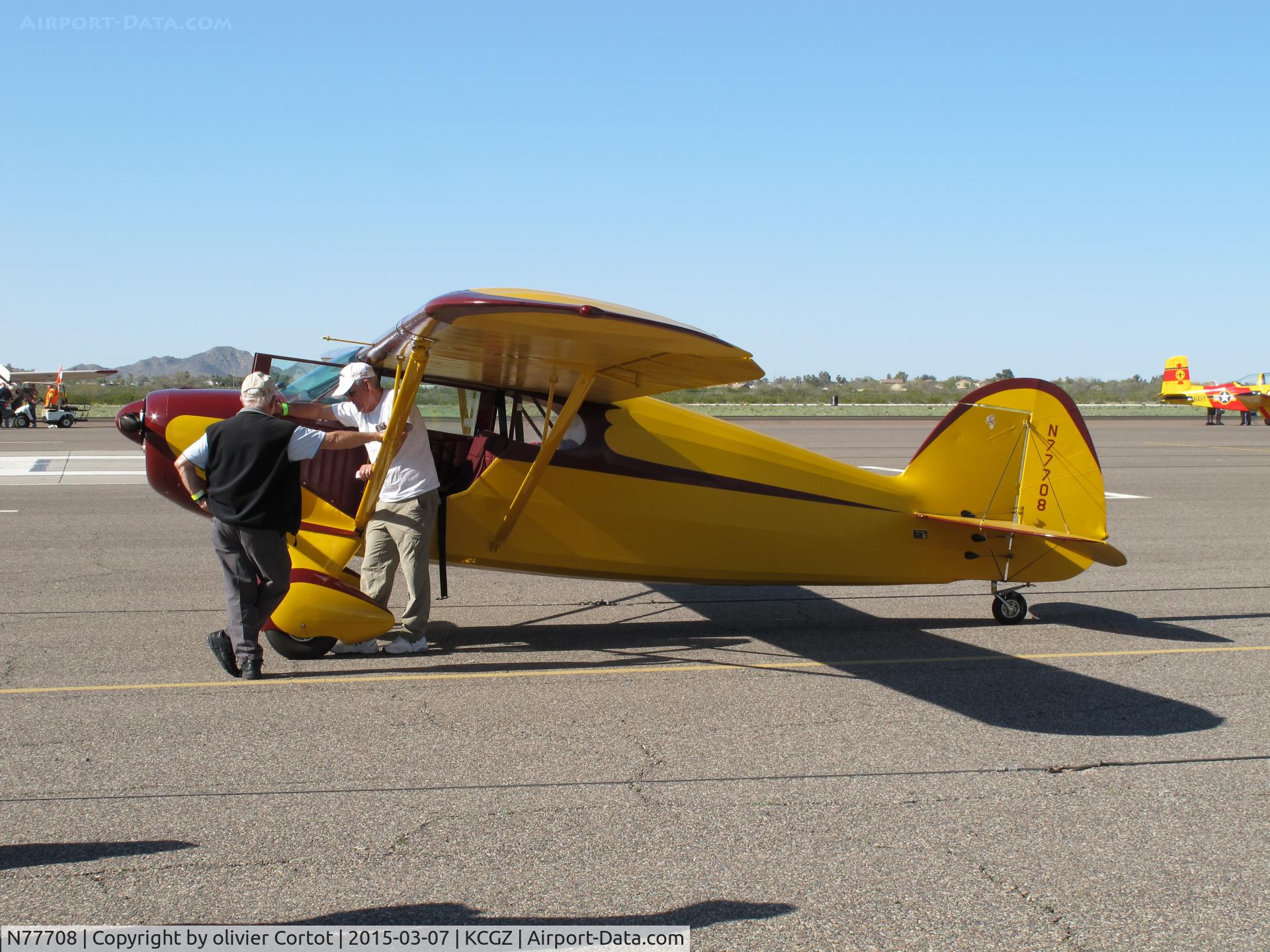 N77708, 1946 Funk B85C C/N 338, Cactus fly in