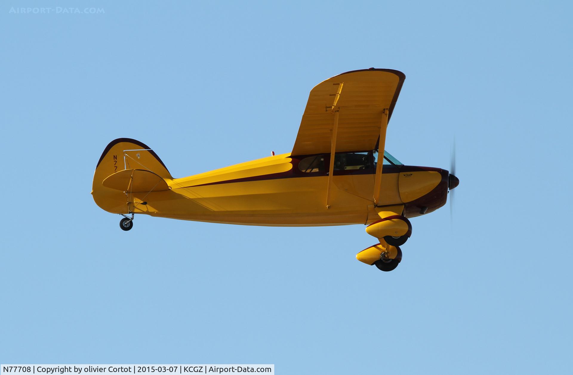N77708, 1946 Funk B85C C/N 338, Leaving Casa Grande