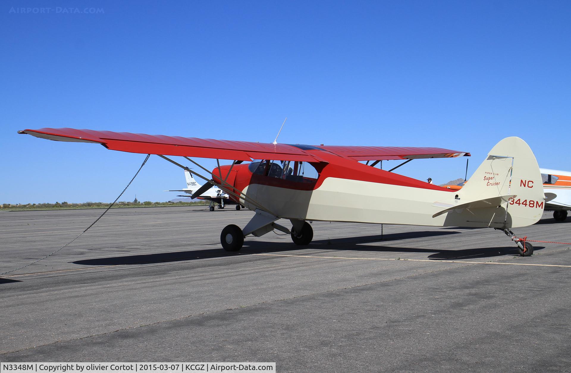 N3348M, 1947 Piper PA-12 Super Cruiser C/N 12-2207, Cactus fly in
