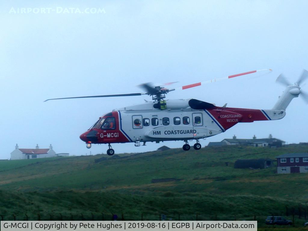 G-MCGI, 2014 Sikorsky S-92A C/N 920235, G-MCGI Coastguard S92 at Sumburgh, Shetland