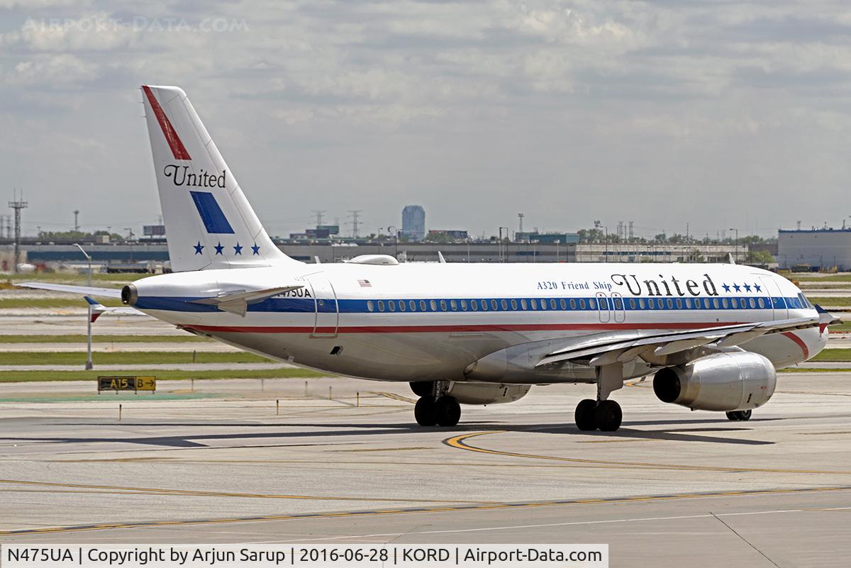 N475UA, 2001 Airbus A320-232 C/N 1495, Taxiing out for departure.