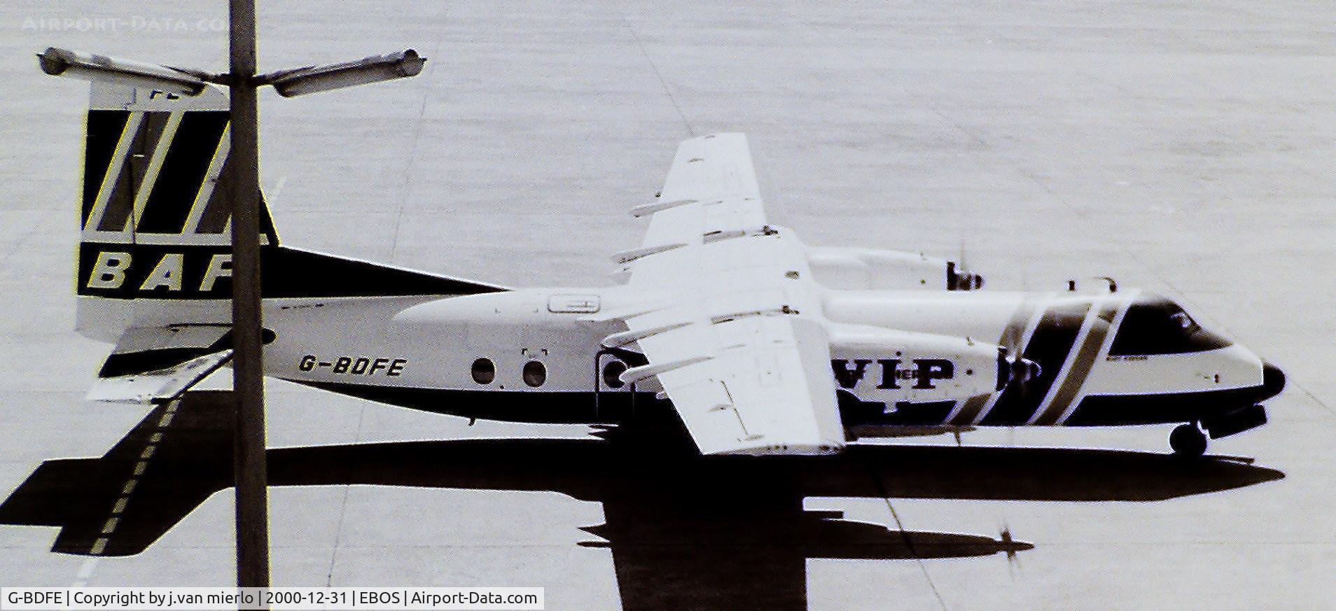 G-BDFE, 1962 Handley Page HPR-7 Herald 206 C/N 167, Taxiing at Ostend, Belgium
