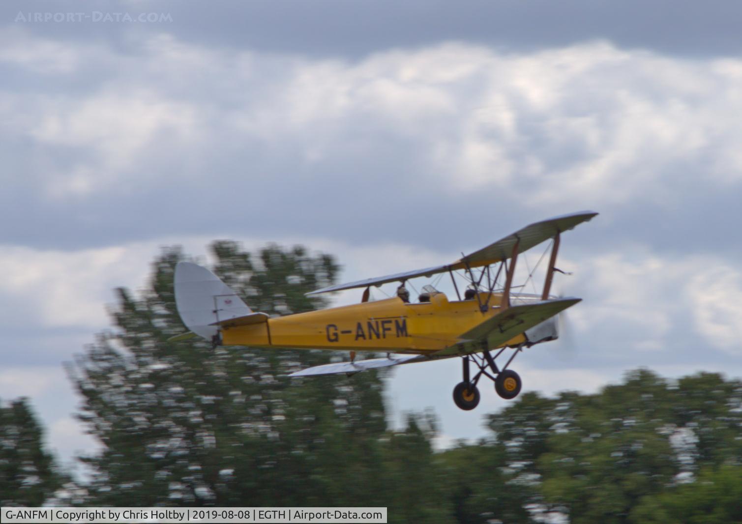 G-ANFM, 1941 De Havilland DH-82A Tiger Moth II C/N 83604, 1941 Tiger Moth taking off at the Gathering of Moths Day 2019 at Old Warden