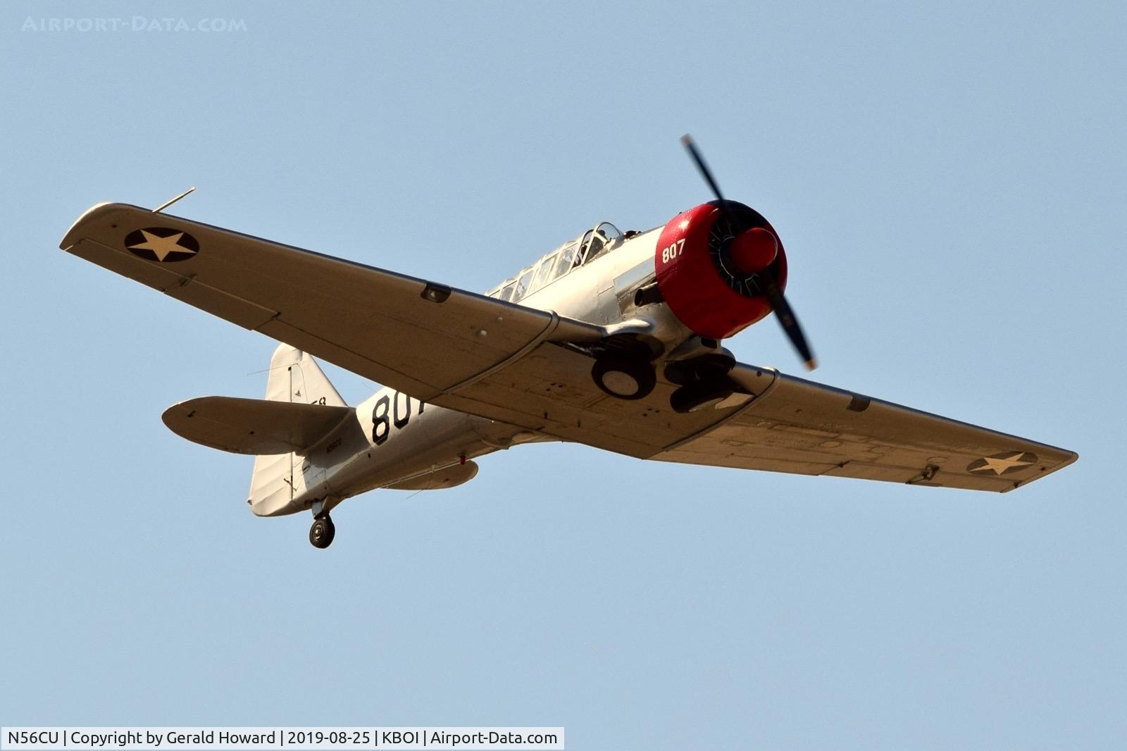 N56CU, 1941 North American AT-6A Texan C/N 786536, Take off from RWY 29.