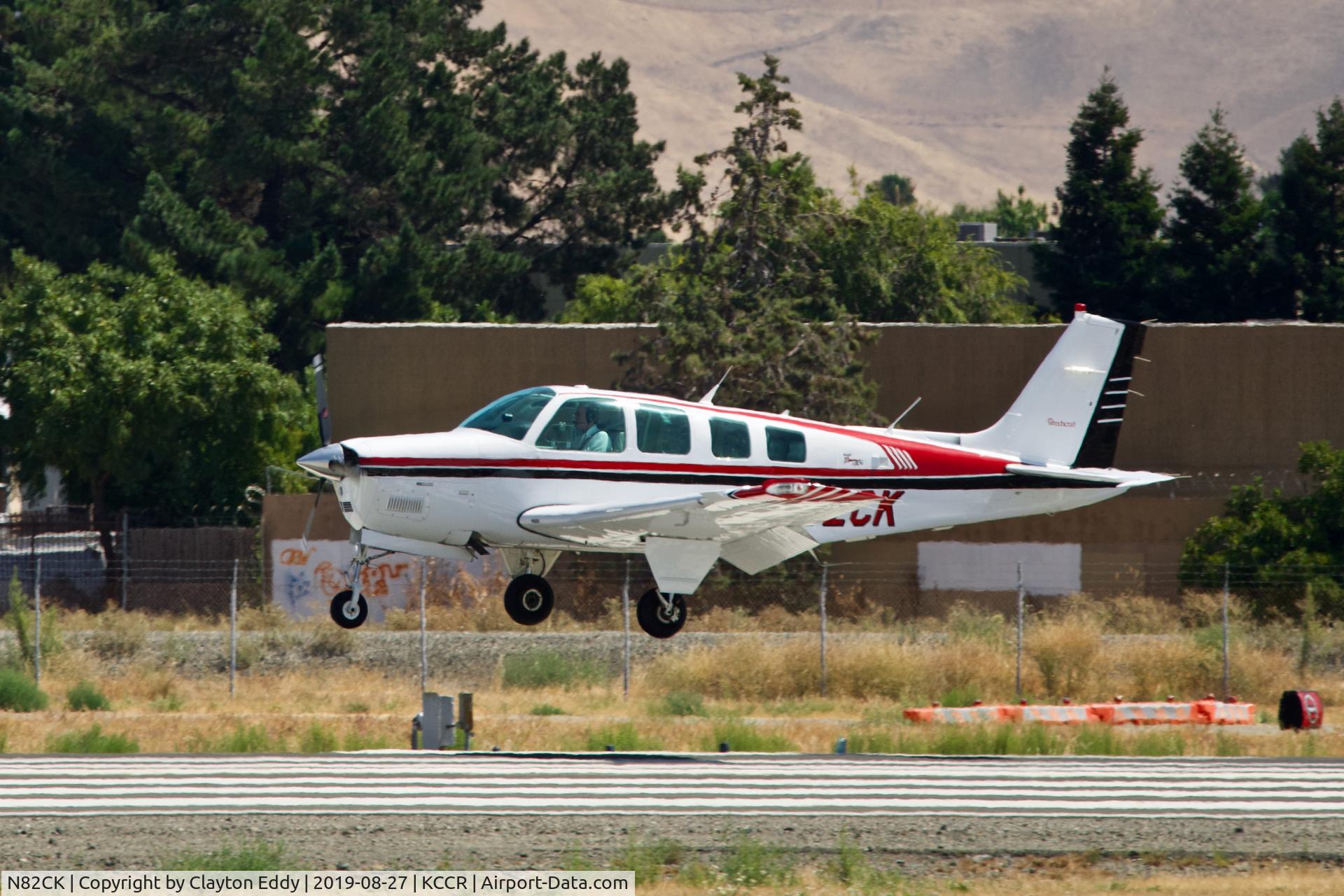 N82CK, 1997 Raytheon Aircraft Company A36 Bonanza C/N E-3096, Buchanan Field Concord Airport California 2019.