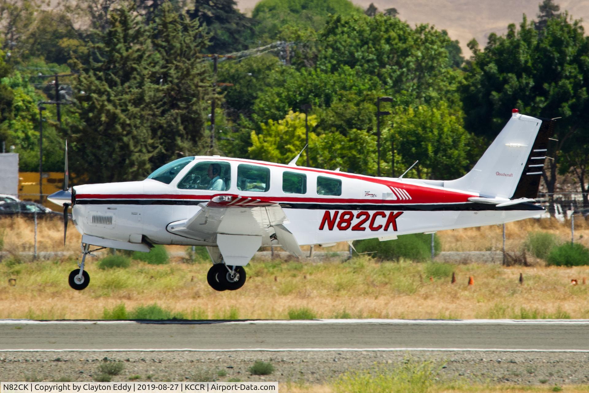 N82CK, 1997 Raytheon Aircraft Company A36 Bonanza C/N E-3096, Buchanan Field Concord Airport California 2019.
