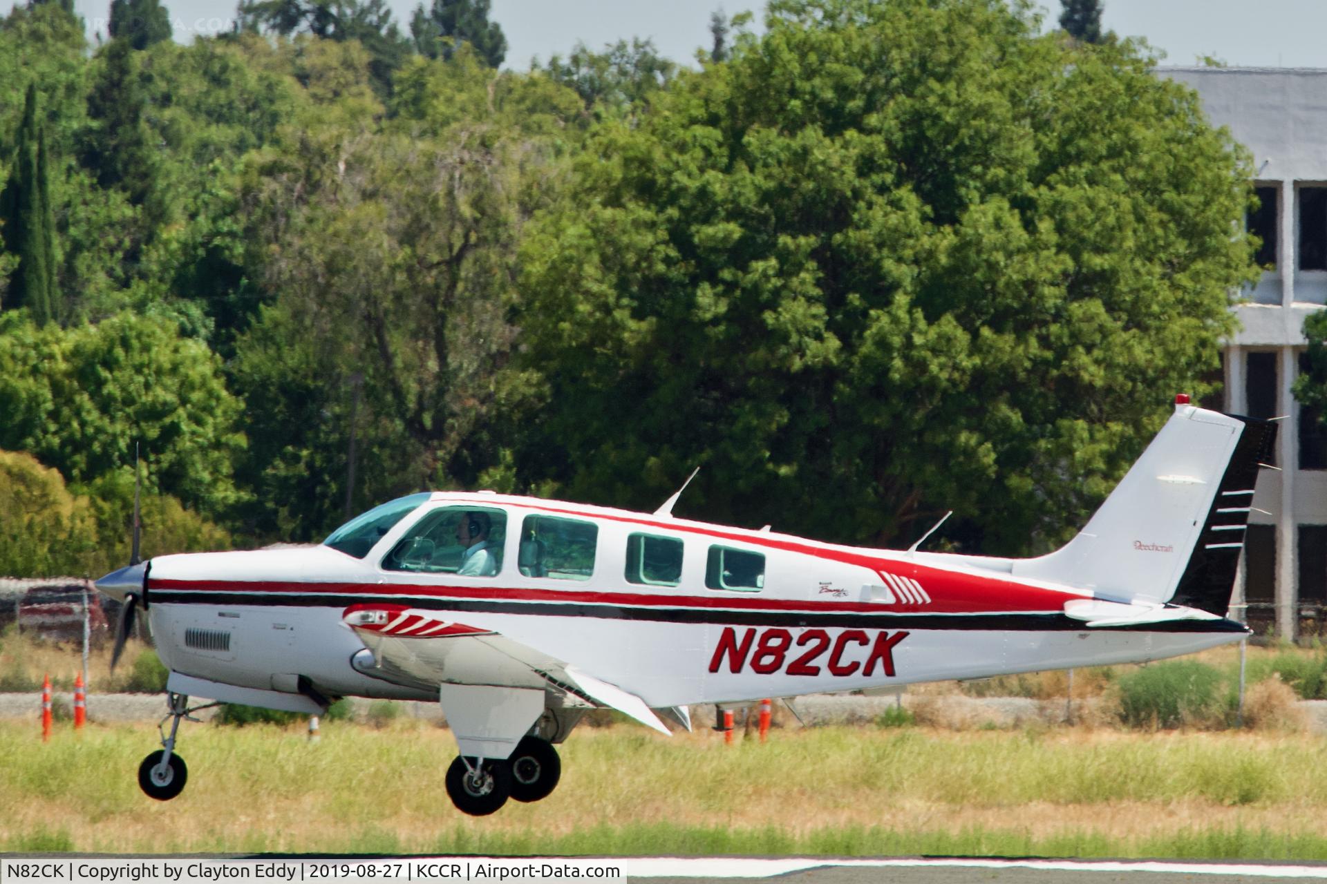 N82CK, 1997 Raytheon Aircraft Company A36 Bonanza C/N E-3096, Buchanan Field Concord Airport California 2019.