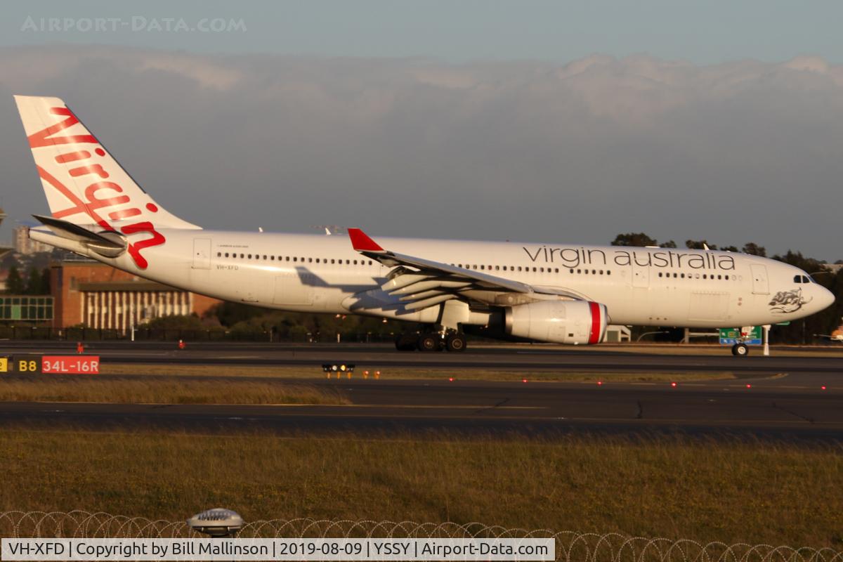 VH-XFD, 2012 Airbus A330-243 C/N 1306, in from PER