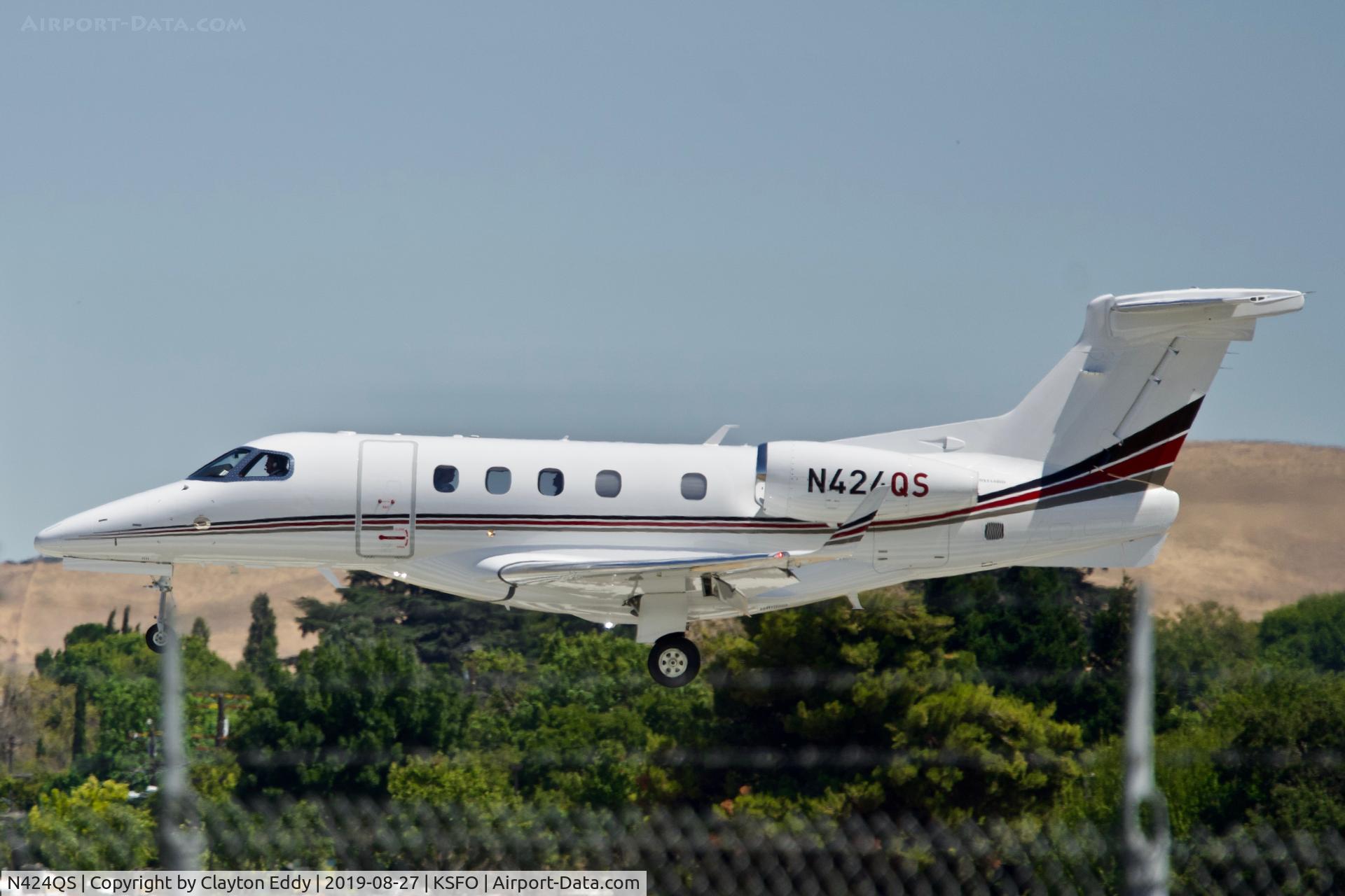 N424QS, 2018 Embraer EMB-505 Phenom 300 C/N 50500470, Buchanan Field Concord Airport California 2019.