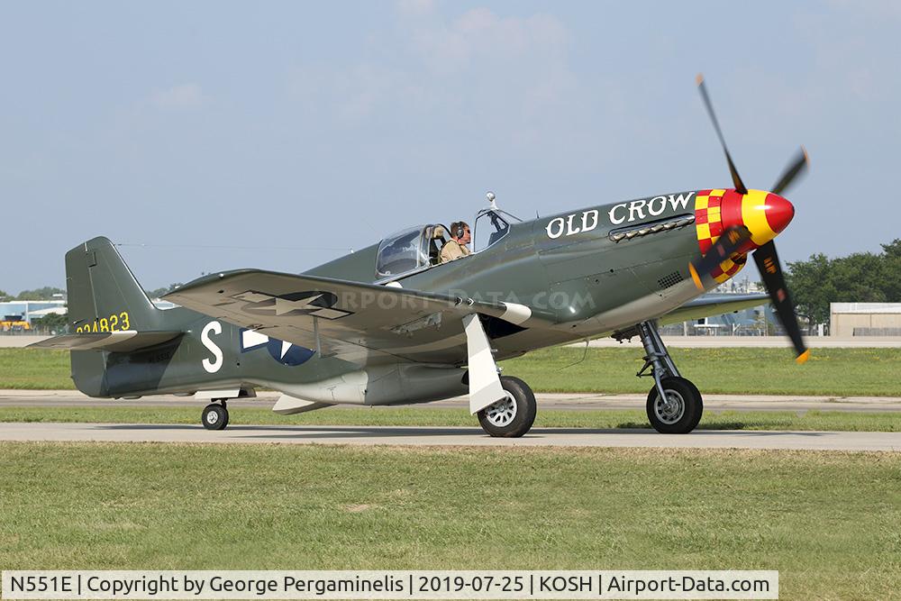 N551E, 1943 North American P-51B-1NA Mustang C/N 102-24700, Old 