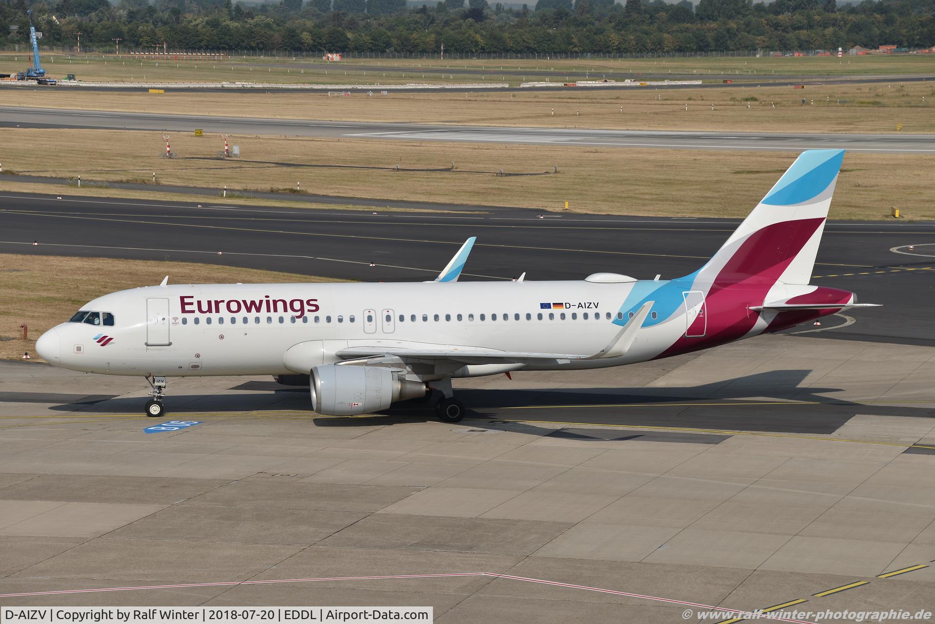 D-AIZV, 2013 Airbus A320-214 C/N 5658, Airbus A320-214(W) - EW EWG Eurowings ex Lufthansa - 5658 - D-AIZV - 20.07.2018 - DUS