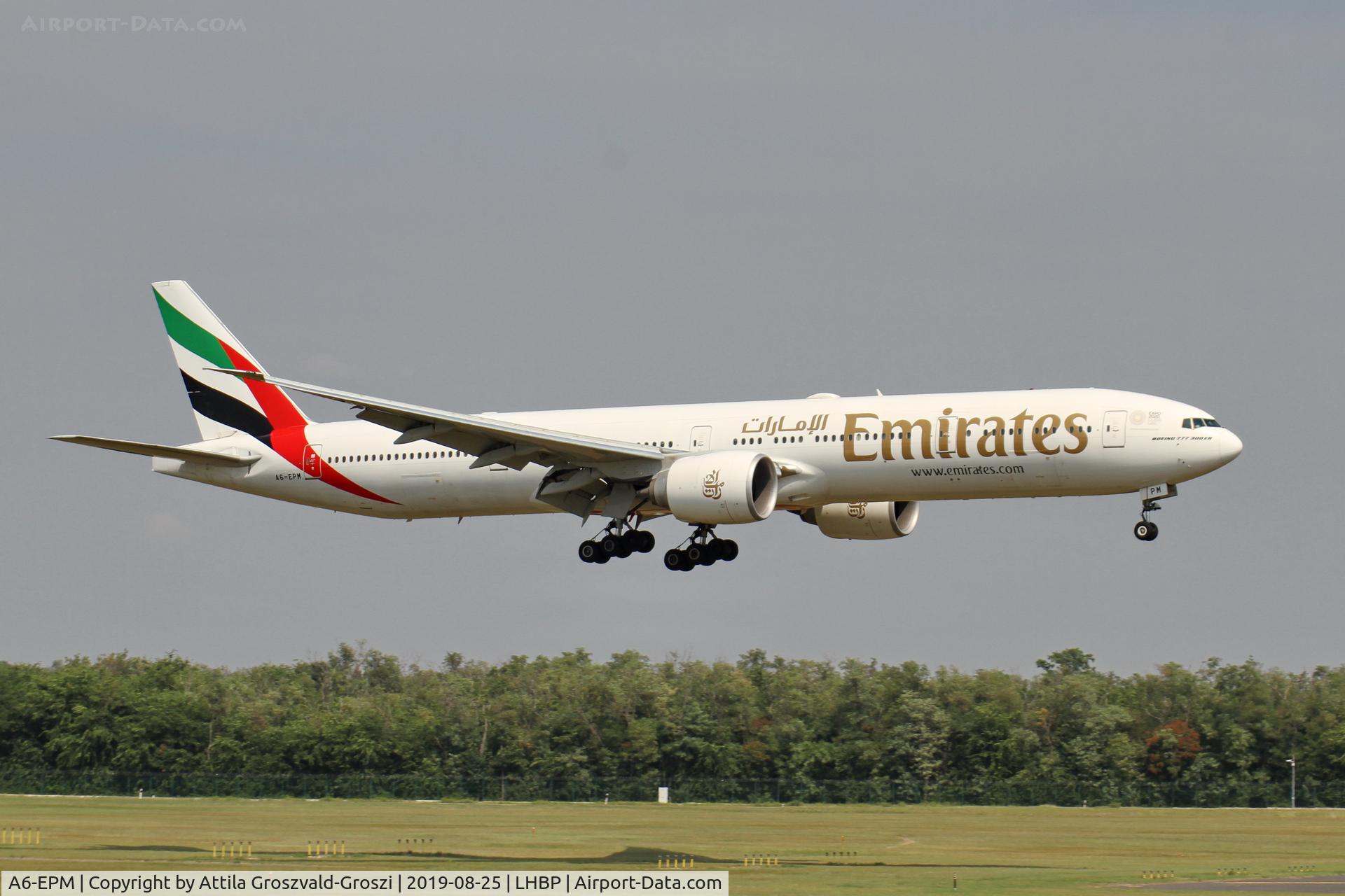 A6-EPM, 2016 Boeing 777-31H/ER C/N 42332, LHBP/BUD - Budapest Ferihegy, Liszt Ferenc International Airport, Hungary