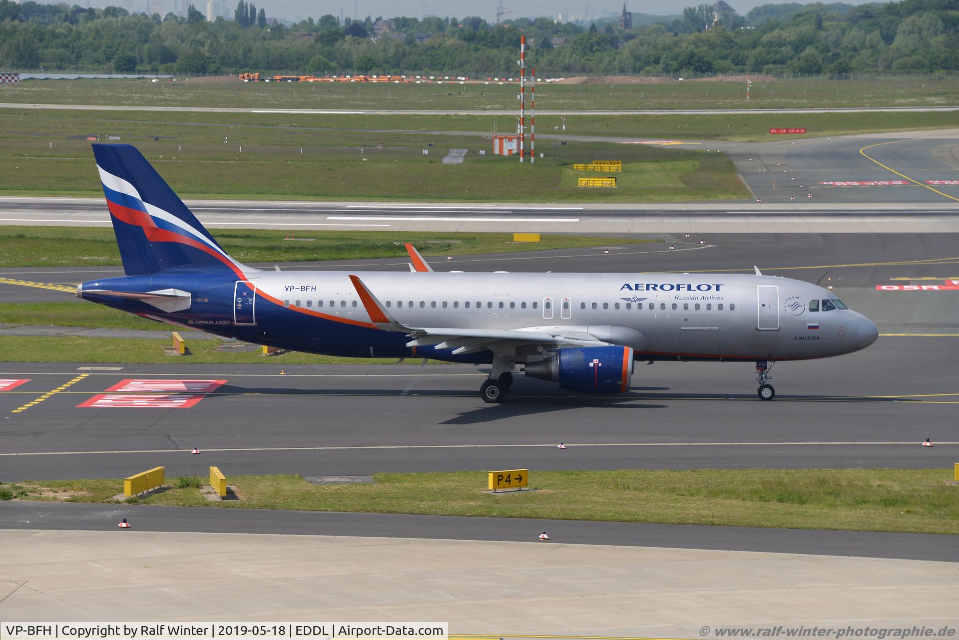 VP-BFH, 2017 Airbus A320-200 C/N 7653, Airbus A320-214(W) - SU AFL Aeroflot 'K. Malevich' - 7653 - VP-BFH - 18.05.2019 - DUS