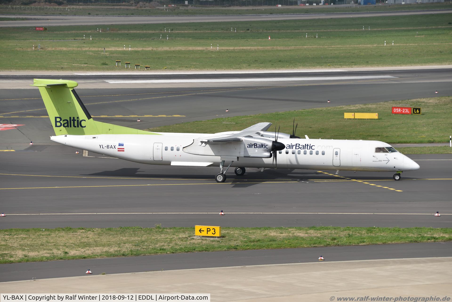 YL-BAX, 2010 De Havilland Canada DHC-8-402Q Dash 8 C/N 4324, De Havilland Canada DHC-8-402 Dash 8 - BT BTI Air Baltic - 4324 - YL-BAX - 12.09.2018 - DUS