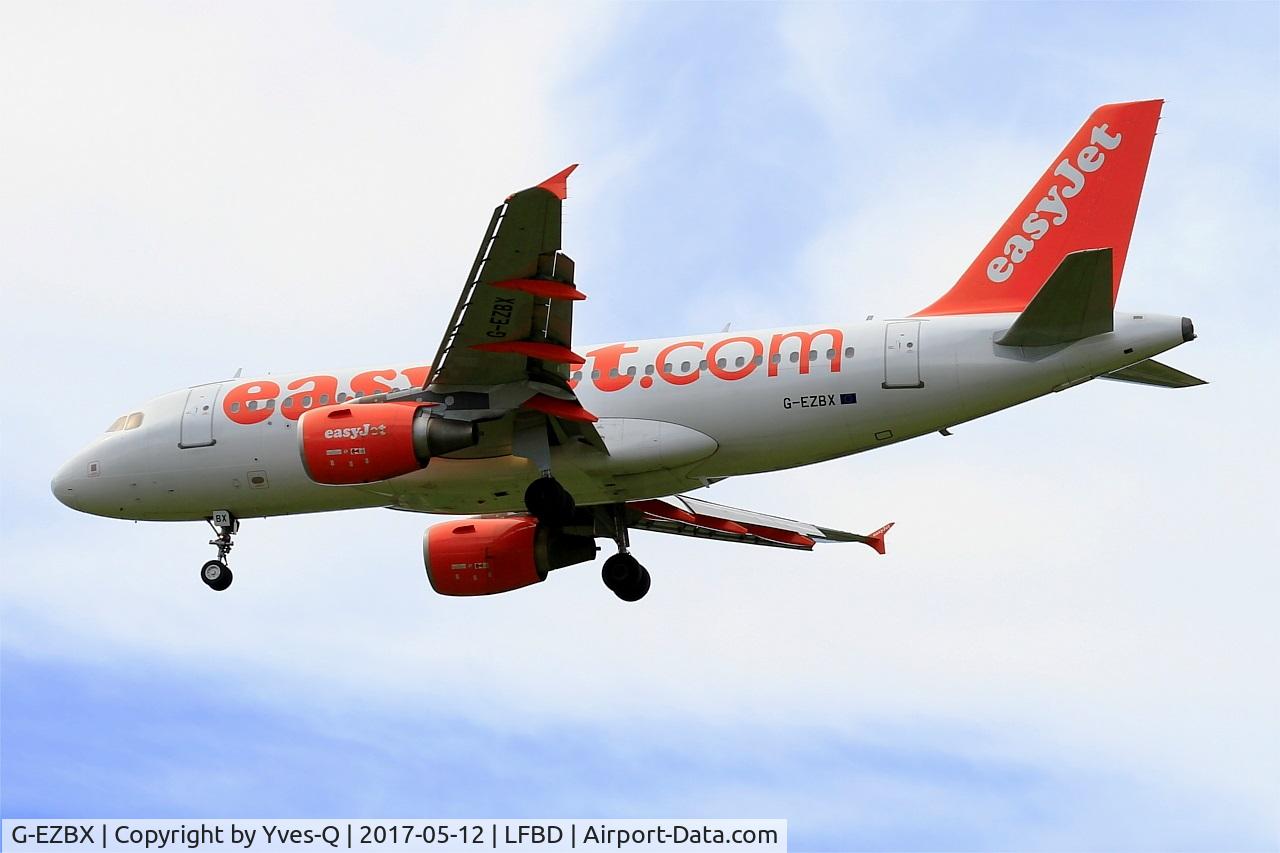 G-EZBX, 2007 Airbus A319-111 C/N 3137, Airbus A319-111, On final rwy 23, Bordeaux-Mérignac airport (LFBD-BOD)