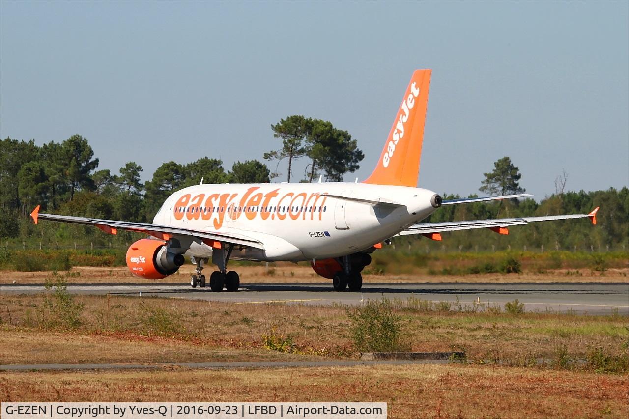 G-EZEN, 2004 Airbus A319-111 C/N 2245, Airbus A319-111, Lining up rwy 05, Bordeaux Mérignac airport (LFBD-BOD)