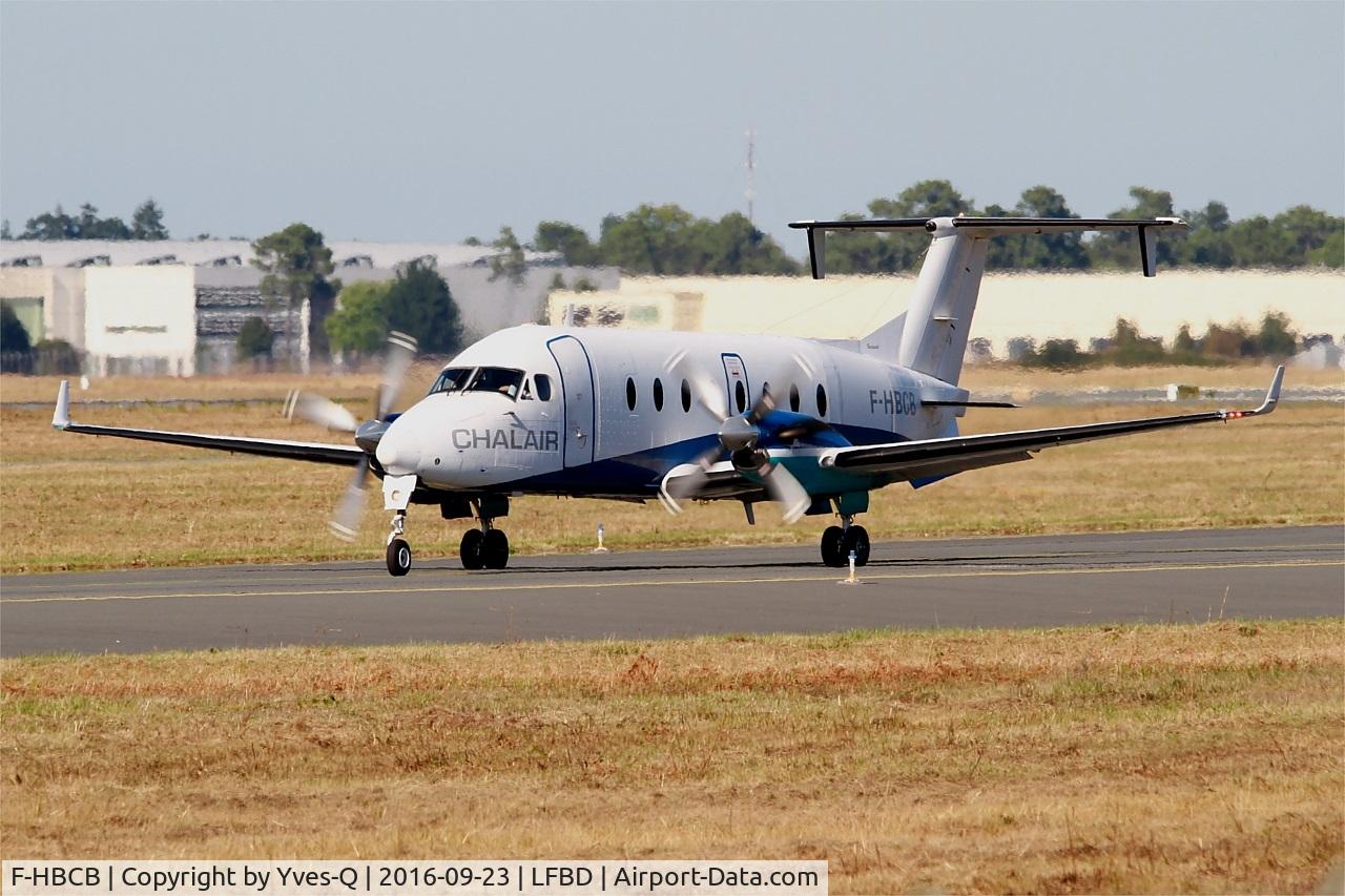 F-HBCB, 1999 Raytheon 1900D C/N UE-390, Raytheon Aircraft Company 1900D, Taxiing to holding point Delta rwy 05, Bordeaux Mérignac airport (LFBD-BOD)