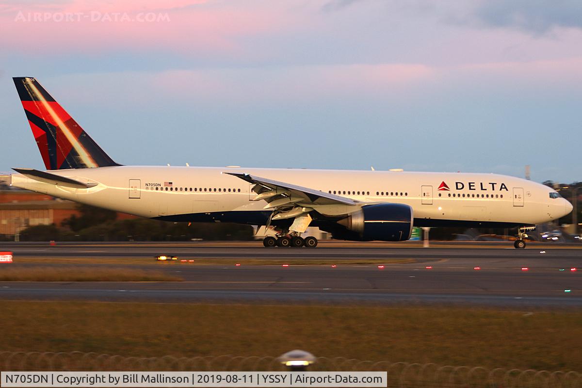 N705DN, 2008 Boeing 777-232/LR C/N 29742, early bird from LAX