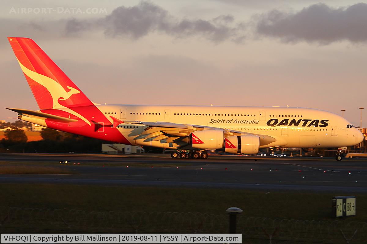 VH-OQI, 2010 Airbus A380-842 C/N 055, another early bird