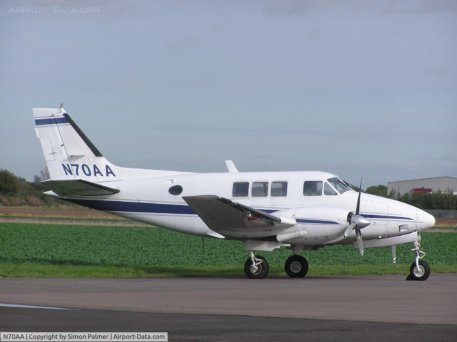 N70AA, 1970 Beech 70 Queen Air C/N LB-35, Beech Queen Air at Wellesbourne