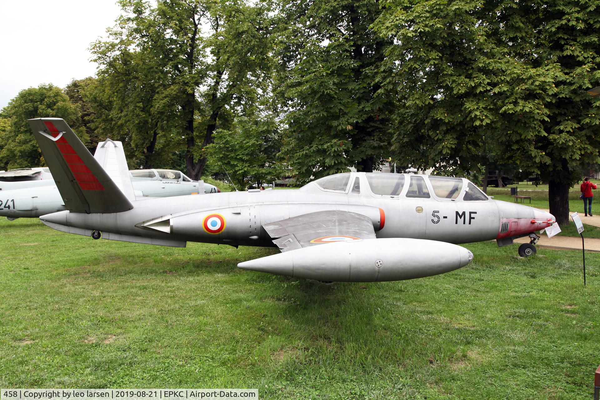 458, Fouga CM-170R Magister C/N 458, Polish Aviation Museum Krakow 21.8.2019