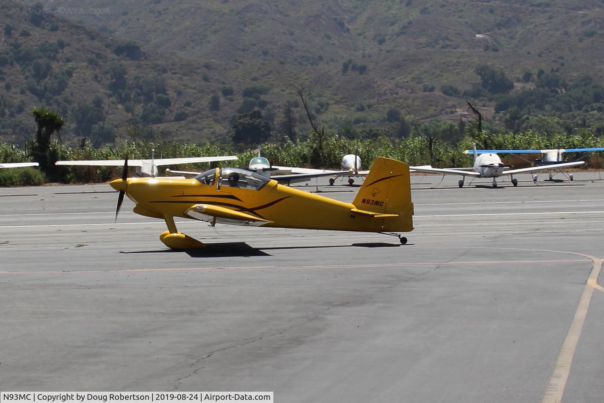 N93MC, 2013 Vans RV-7 C/N 71004, 2013 Vans RV-7, Lycoming O-360-A4M 180 Hp, taxi off Rwy 22