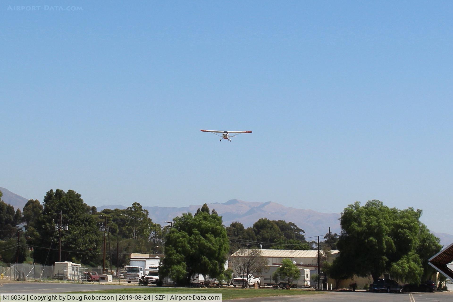 N1603G, 1968 Champion 7ECA Citabria C/N 609, 1968 Champion 7ECA CITABRIA, Lycoming O-320 150 Hp, on final Rwy 22