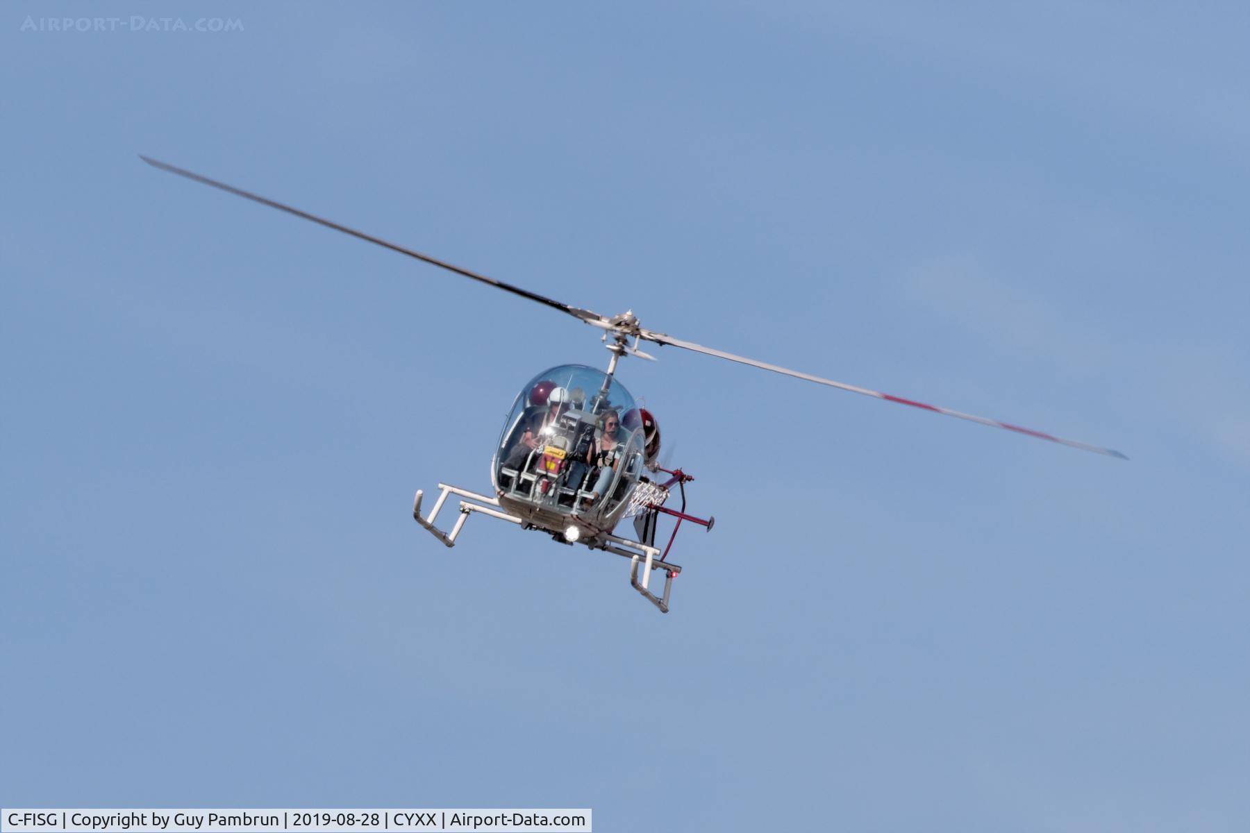 C-FISG, 1956 Bell 47G-2 C/N 1518, Landing