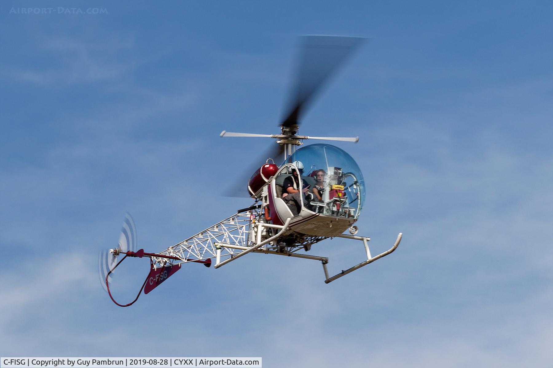 C-FISG, 1956 Bell 47G-2 C/N 1518, Landing