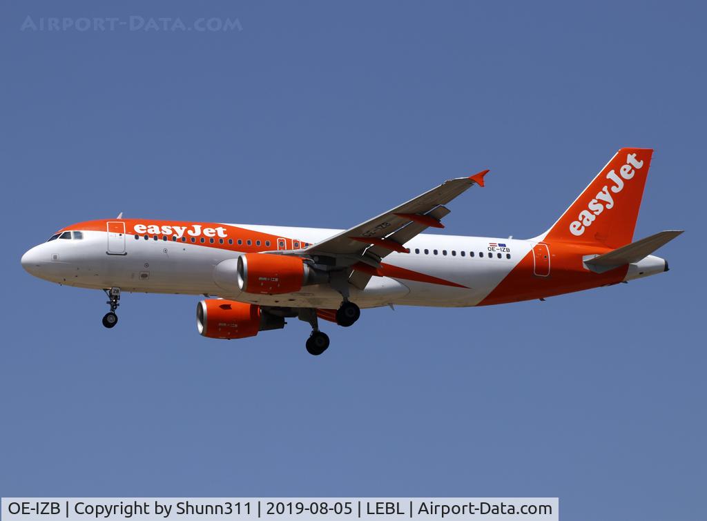 OE-IZB, 2010 Airbus A320-214 C/N 4316, Landing rwy 25R